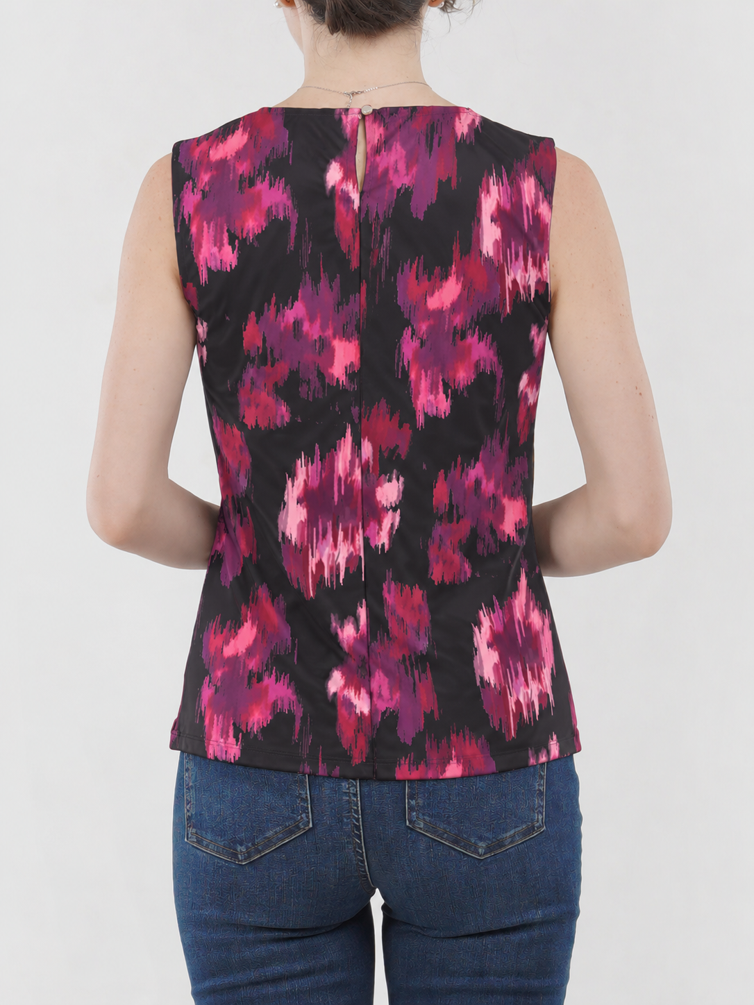 Pleated Front Sleeveless Top