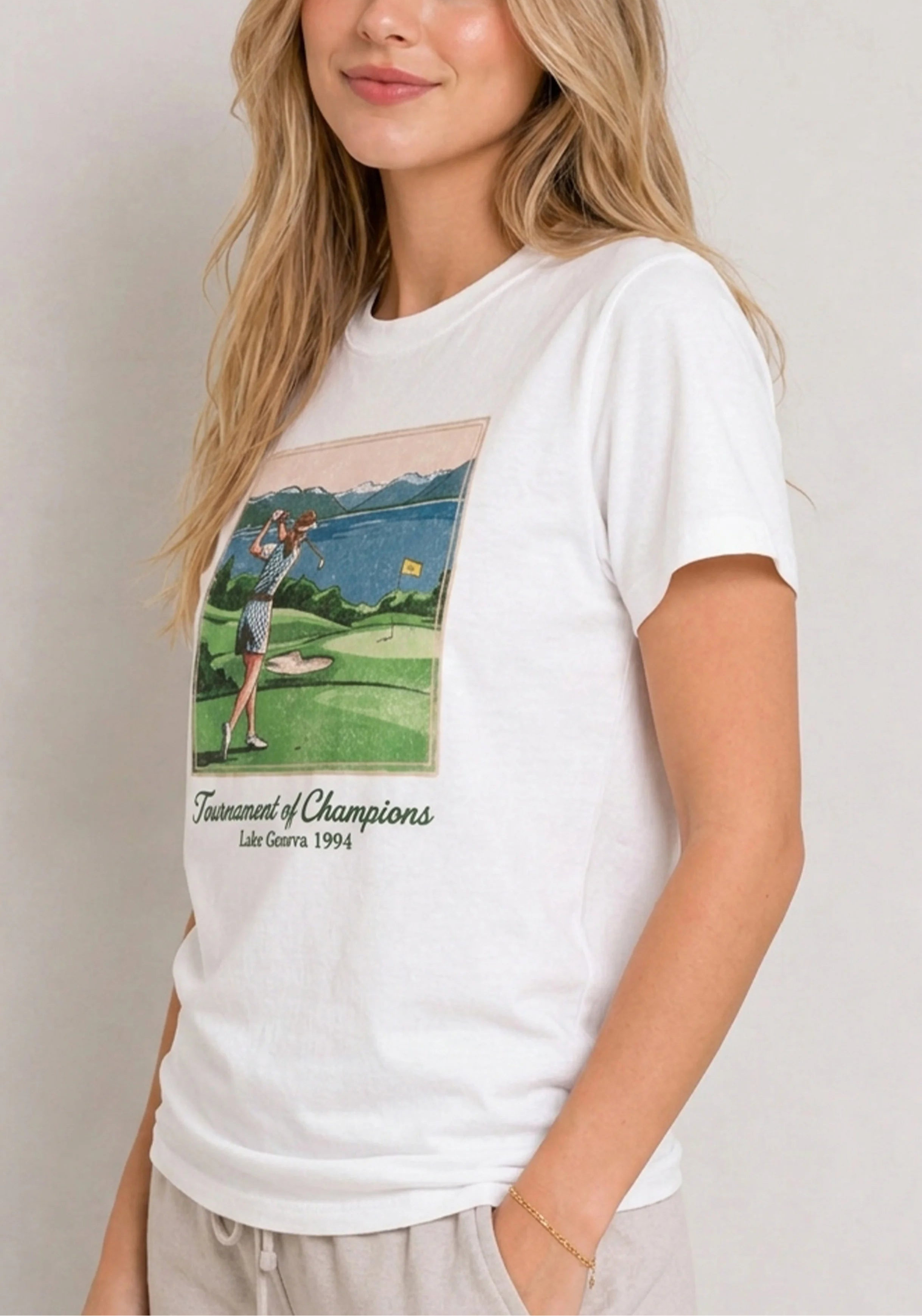 Lake Geneva Golf White Tee
