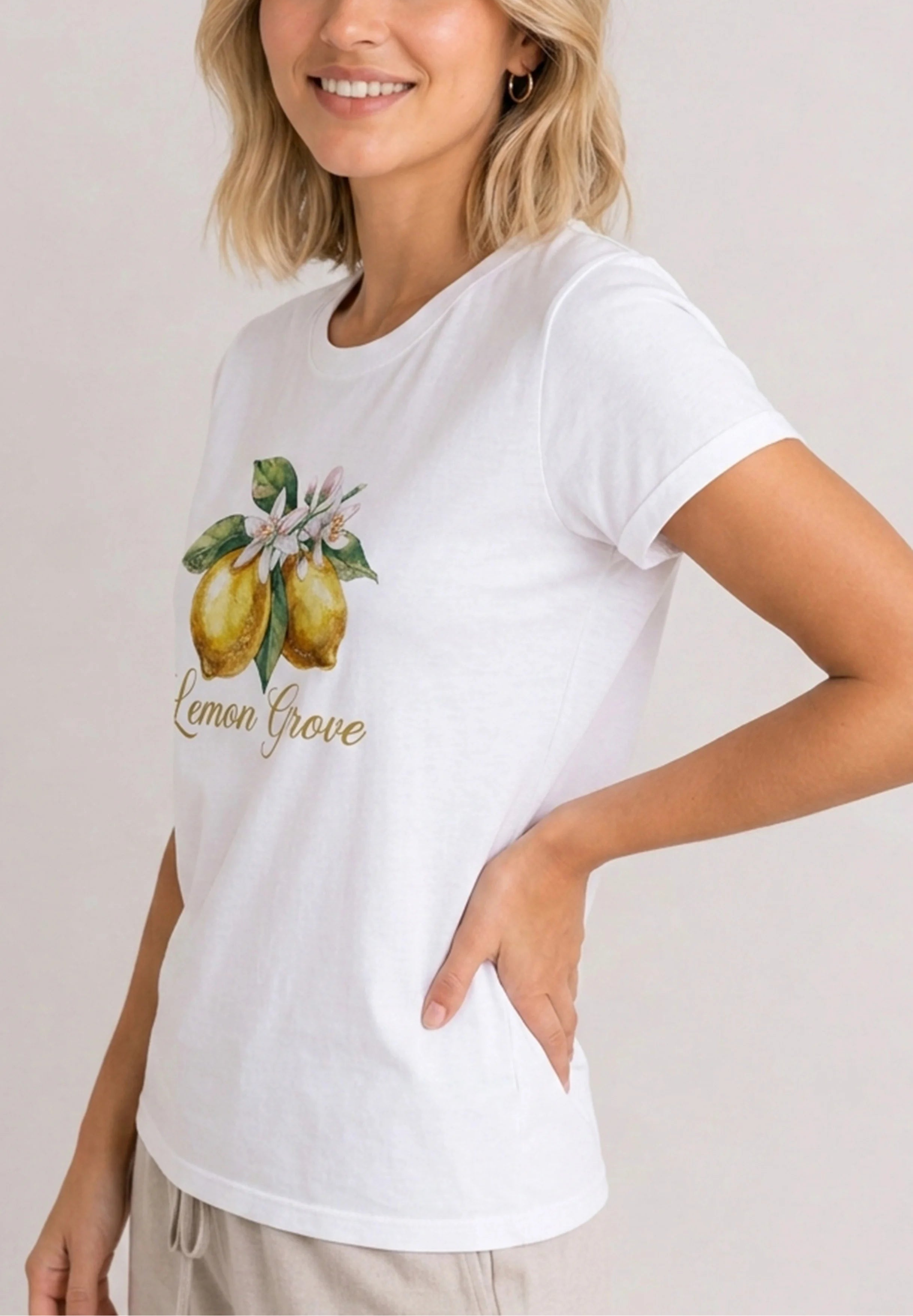 Lemon Grove White Tee