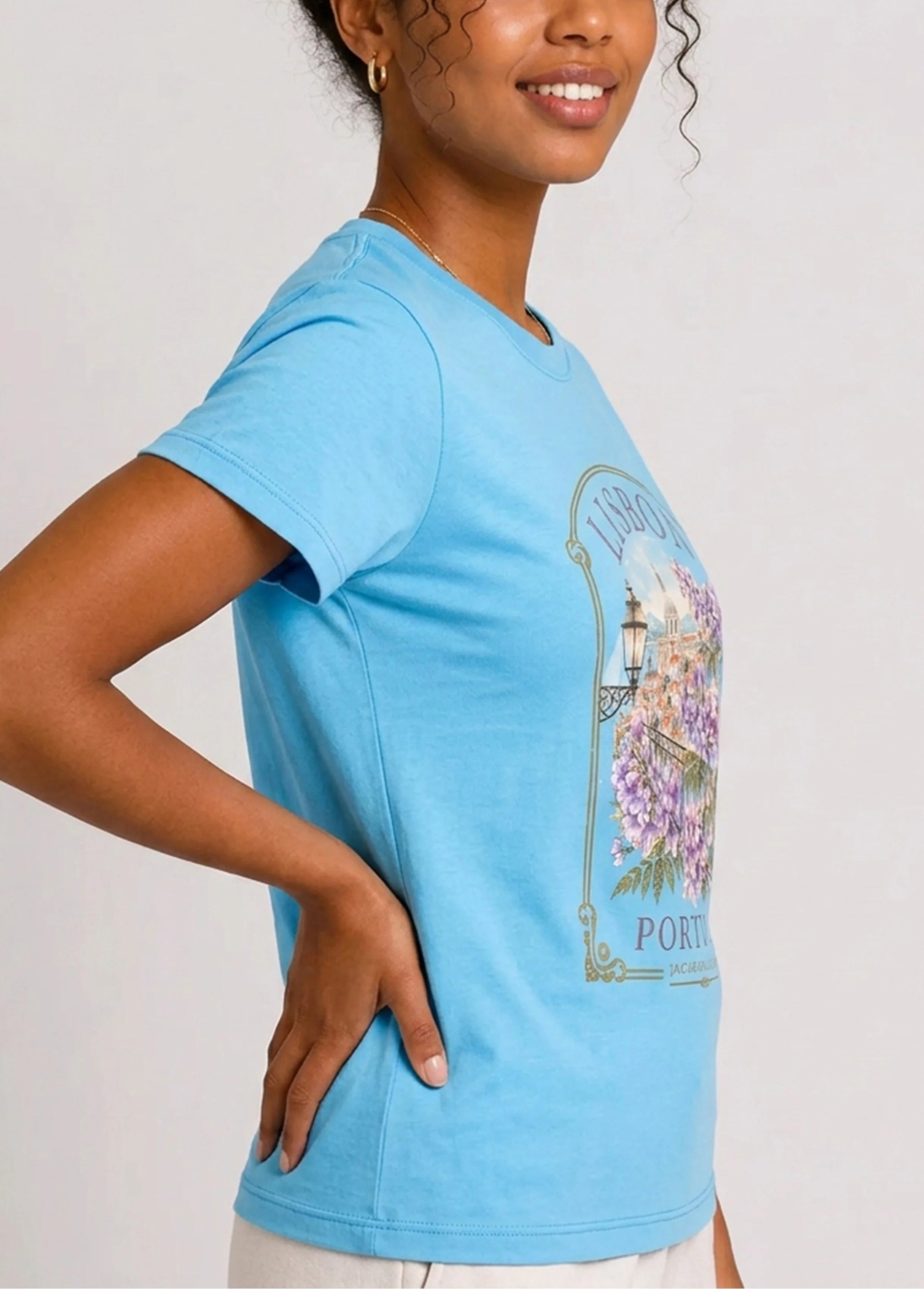 Lisbon Portugal Aqua Tee