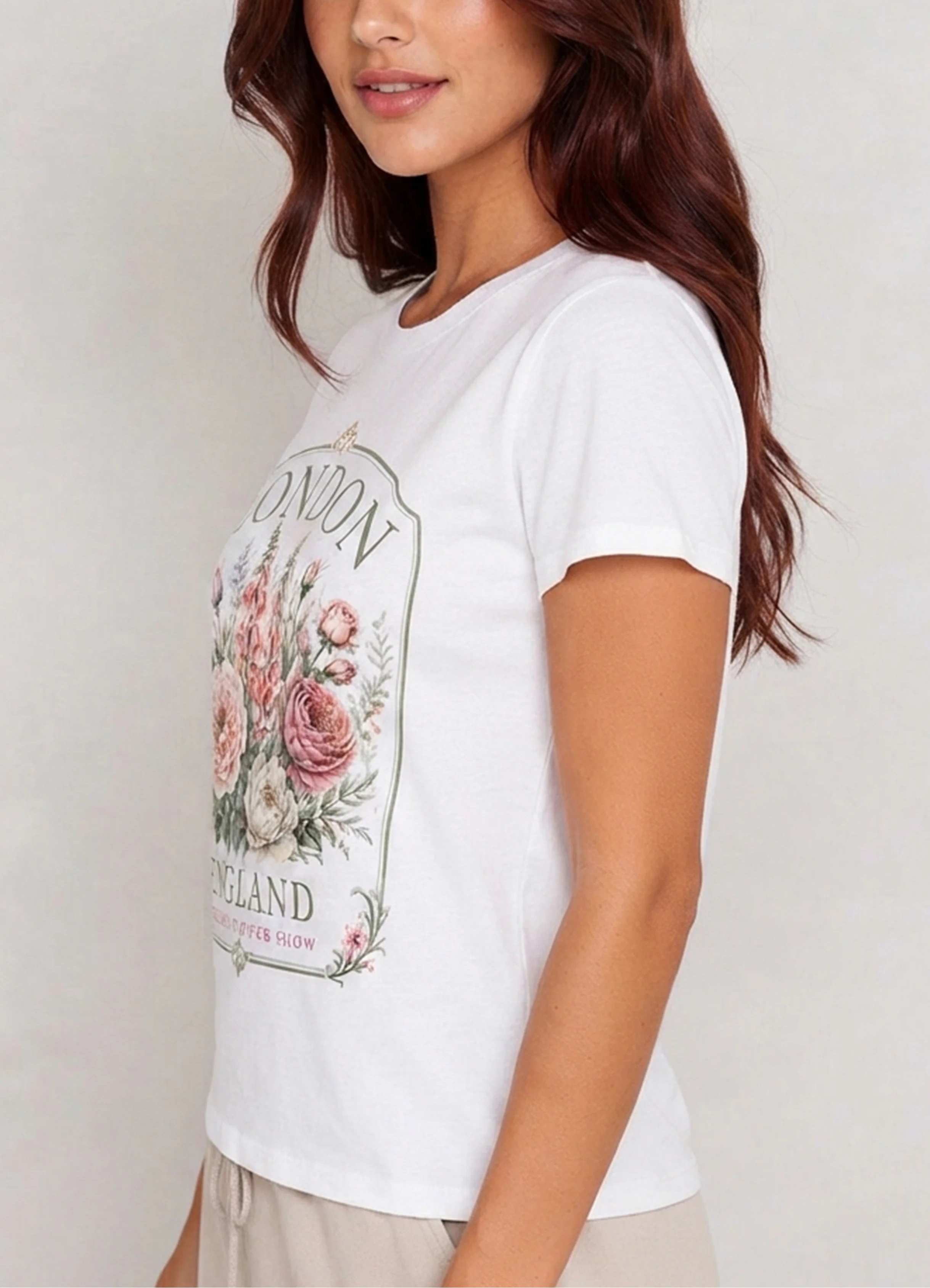 London Flower Show White Tee