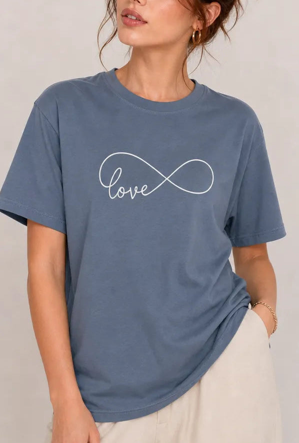 Love Infinity Blue Tee