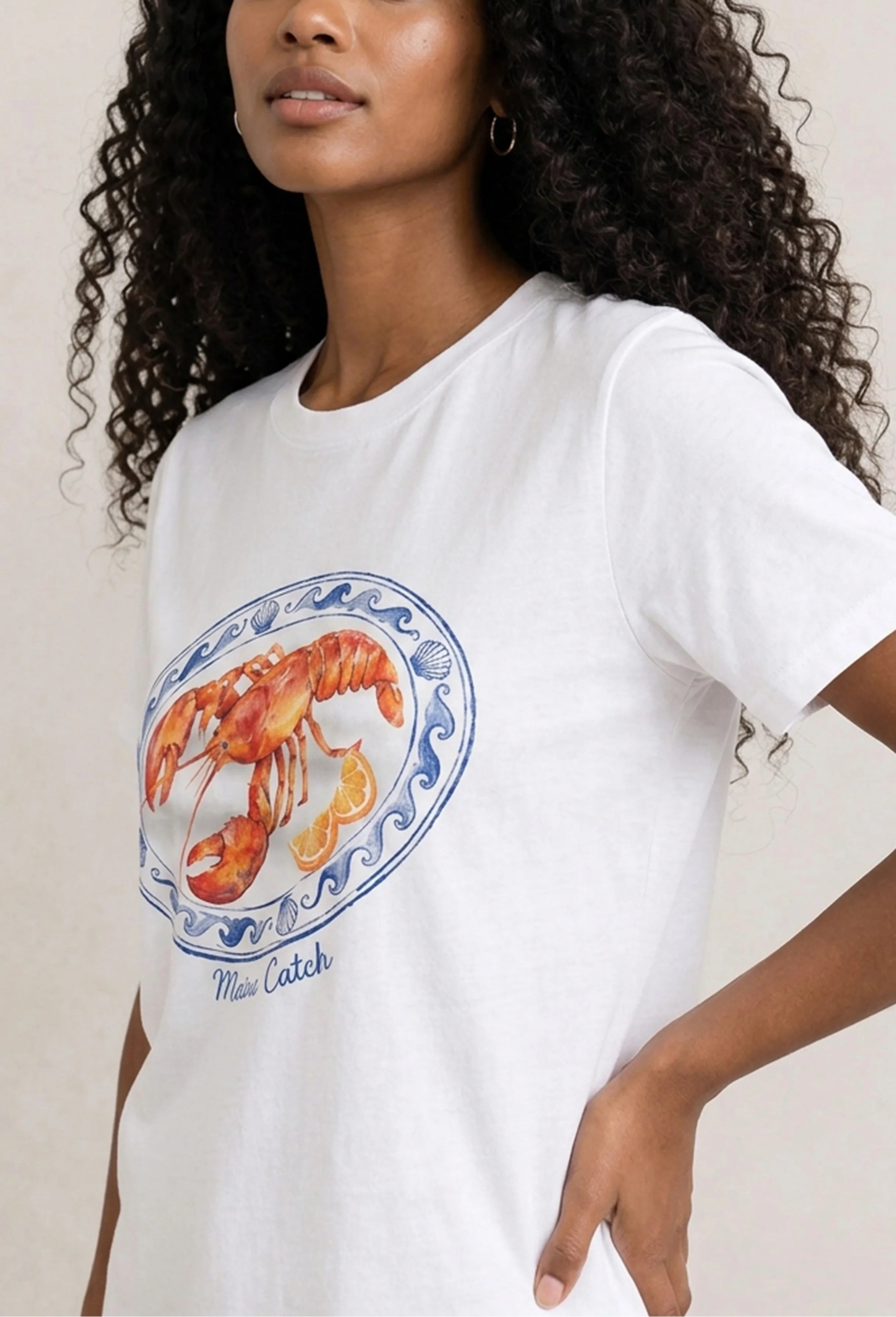 Maine Catch White Tee