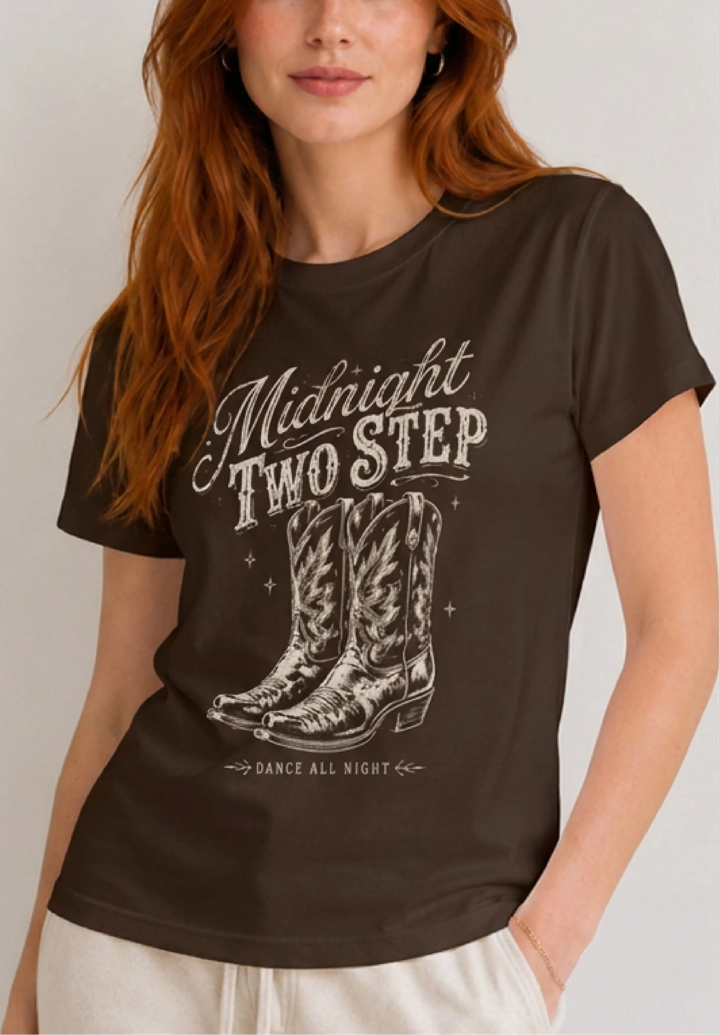 Midnight Two Step Brown Tee