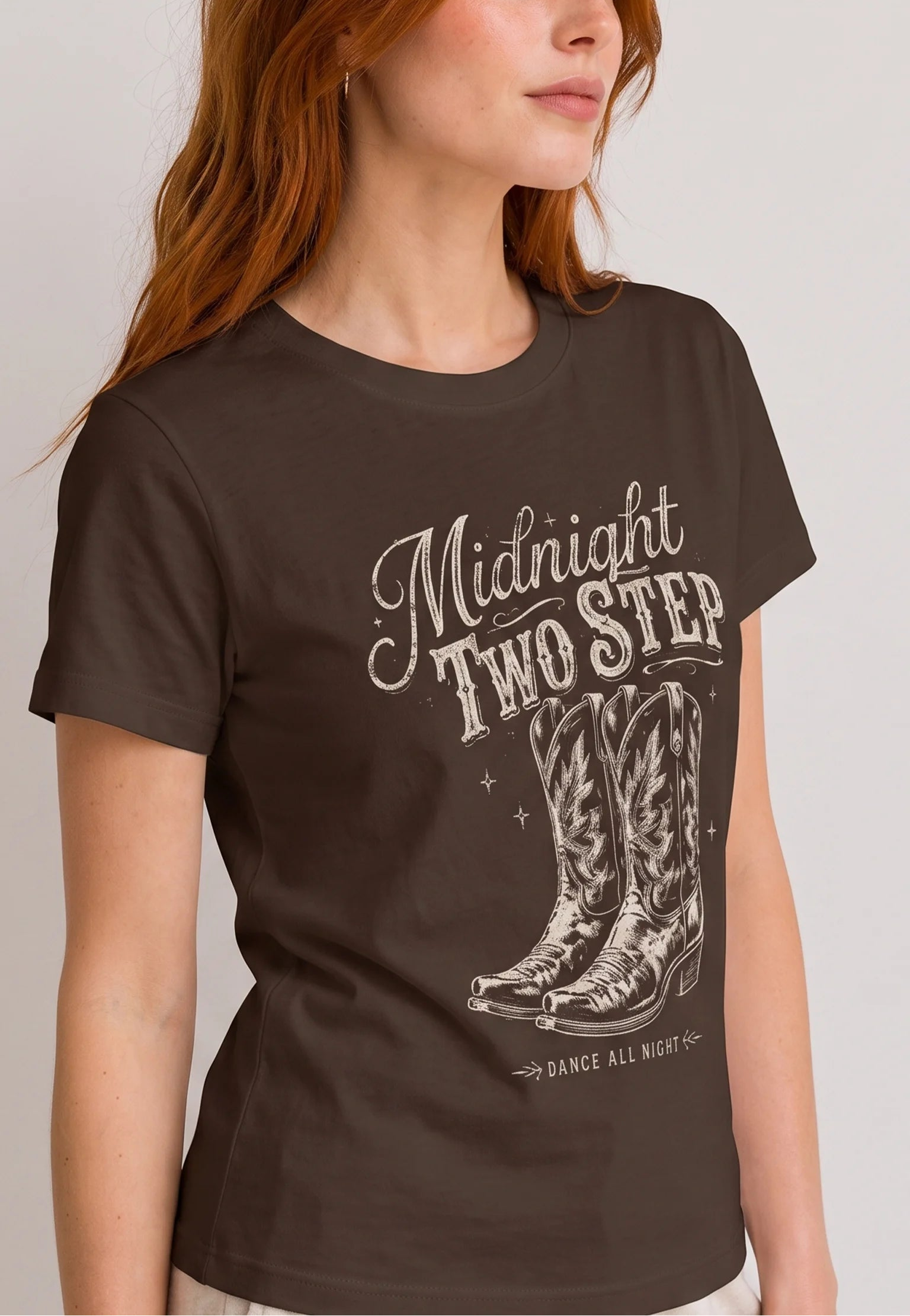 Midnight Two Step Brown Tee