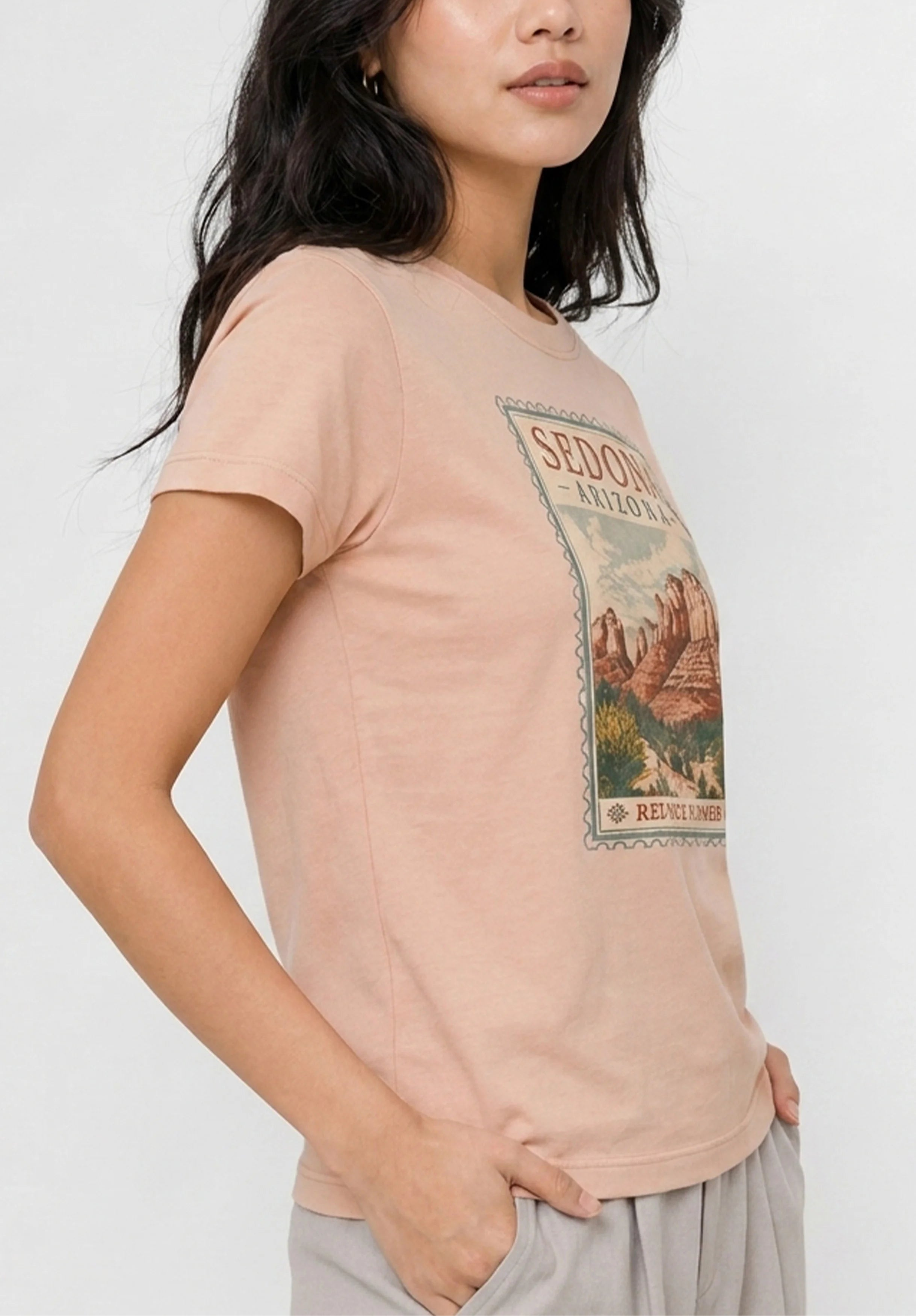 Sedona Red Rock Peach Tee
