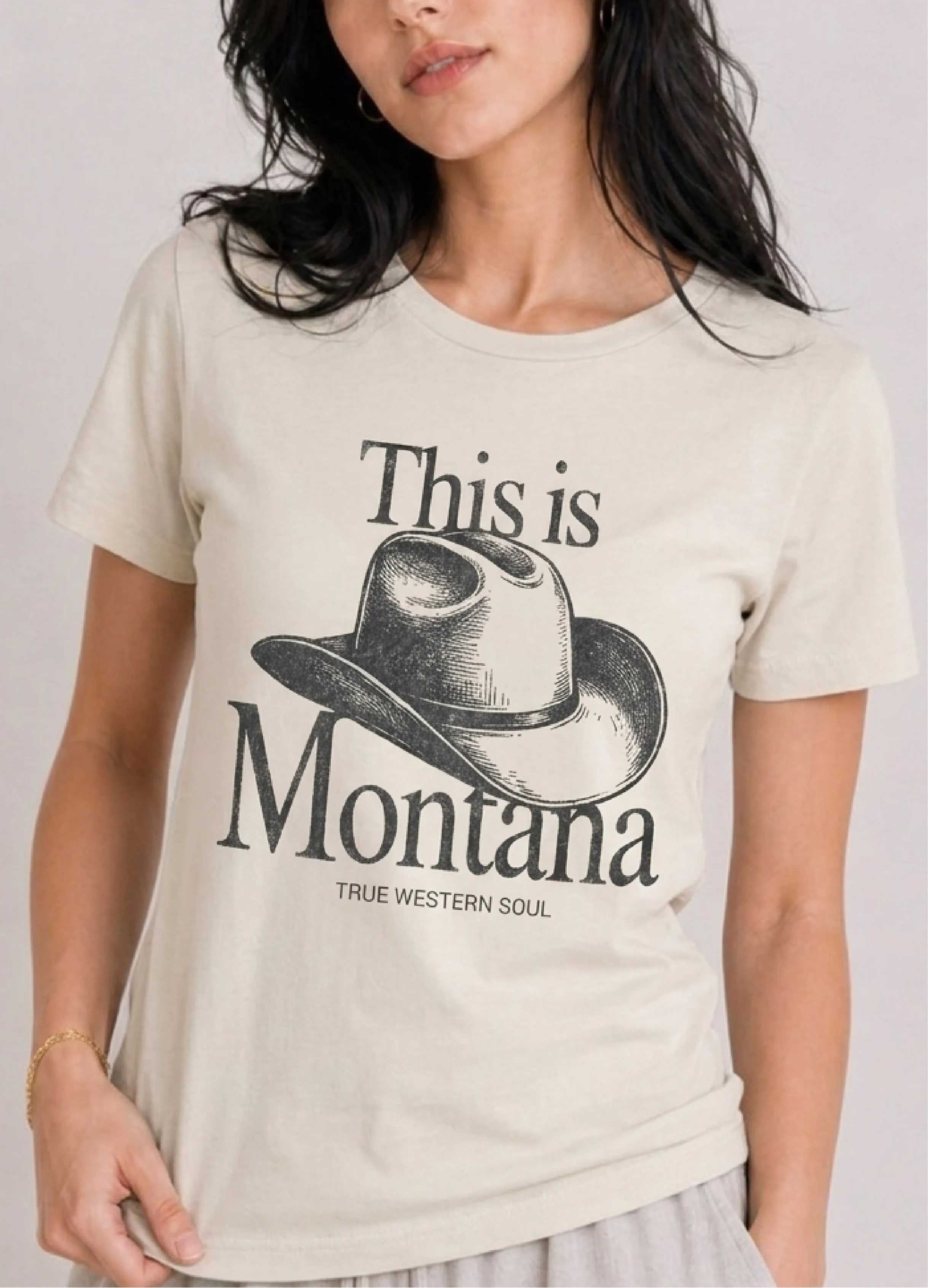 This Is Montana Cream Tee