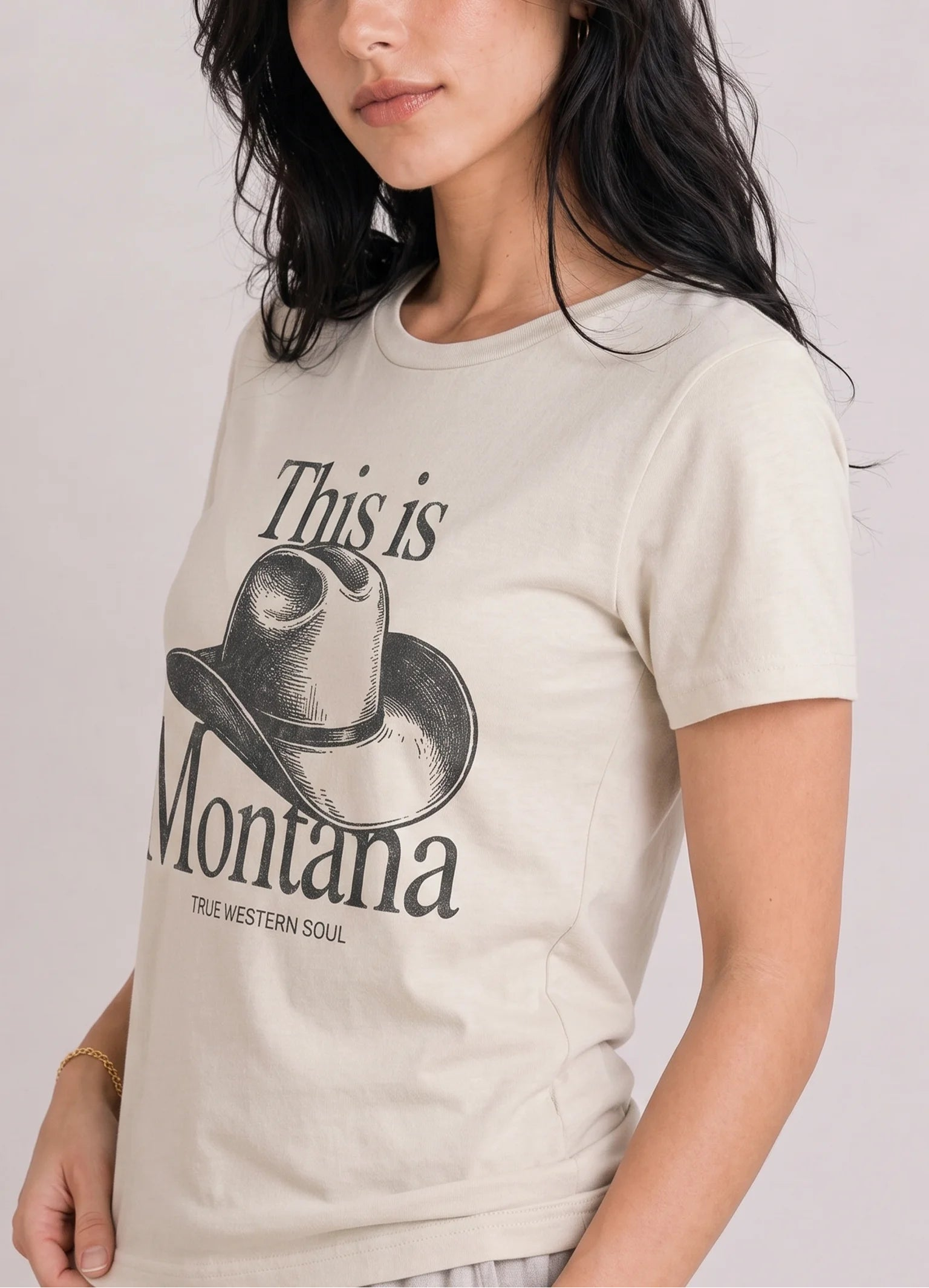 This Is Montana Cream Tee
