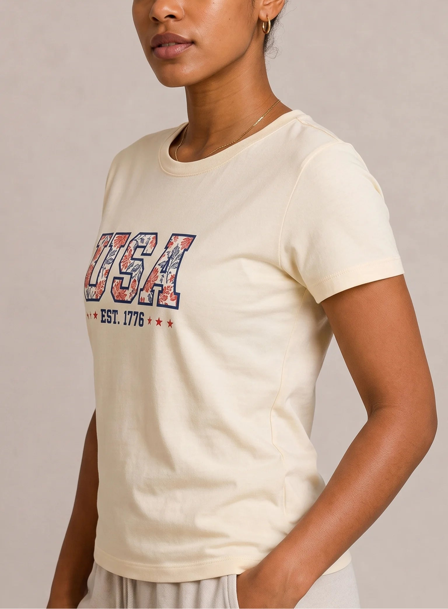 USA Est. 1776 Ivory Tee