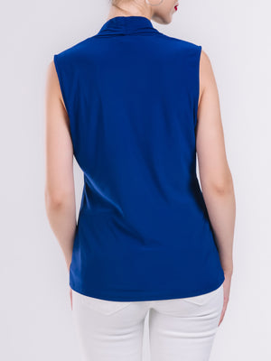 Gathered V-neckline Top