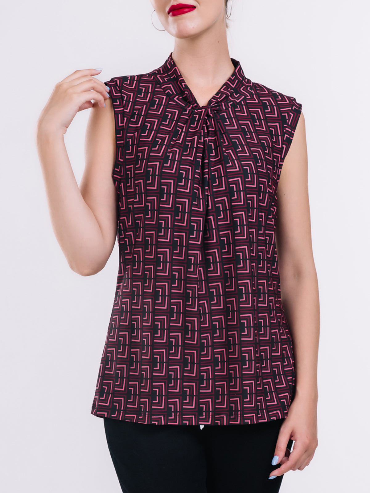 Knot Neck Knit Top