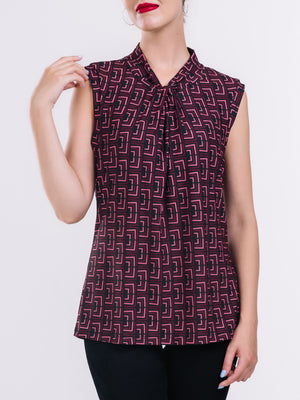 Knot Neck Knit Top