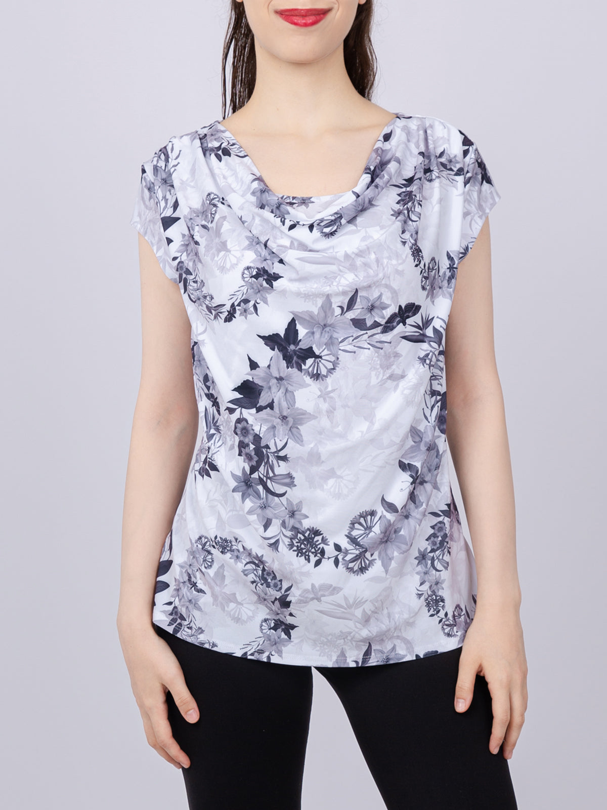 Cowlneck Knit Top