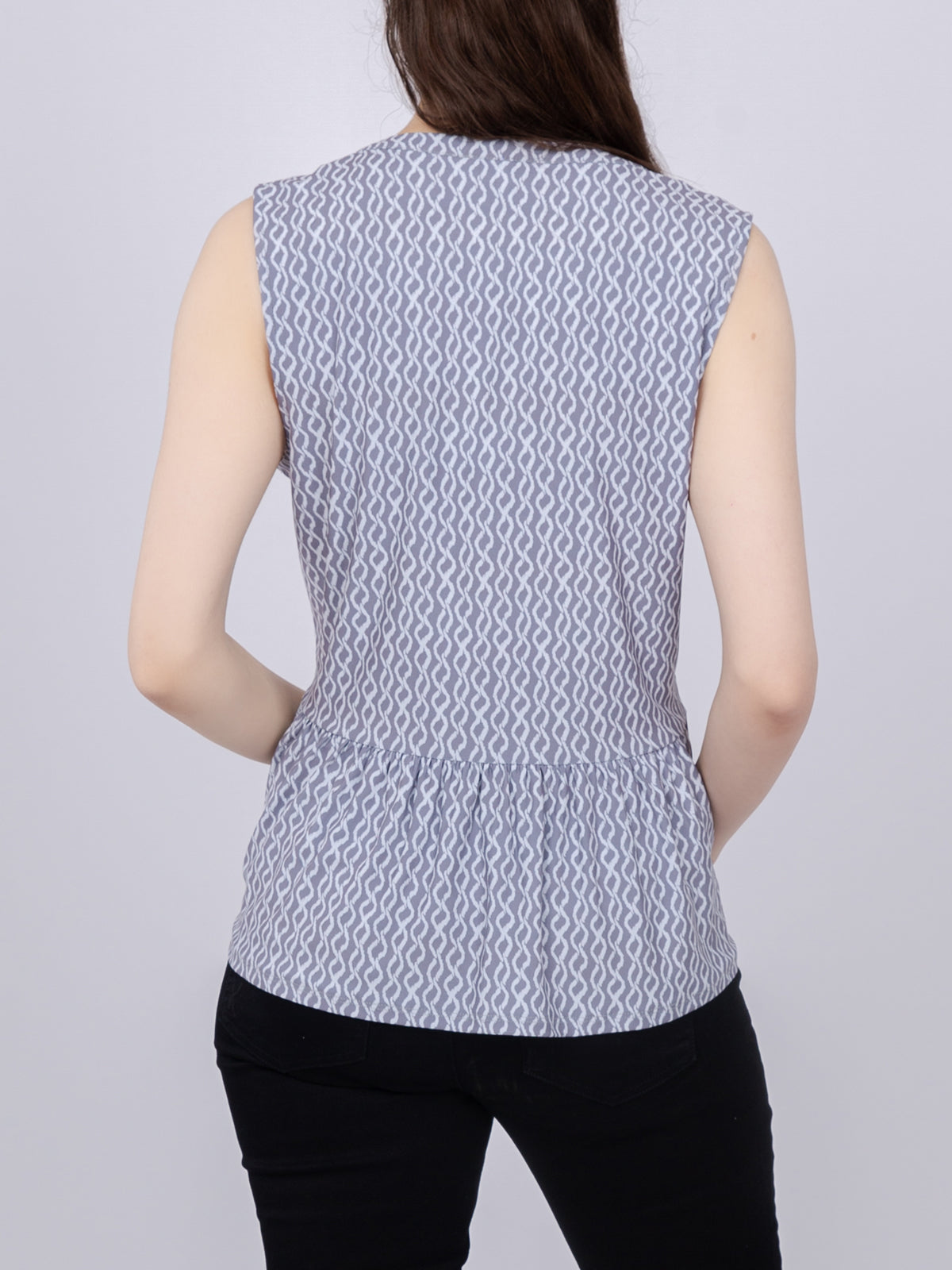 Flare Detail Knit Top