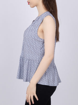 Flare Detail Knit Top