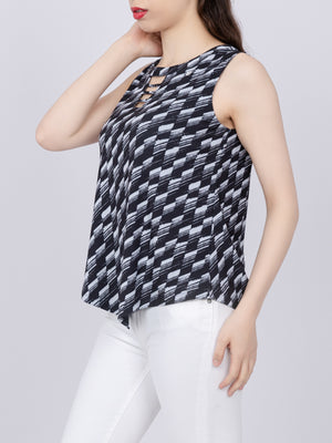 Cutout Detail Knit Top