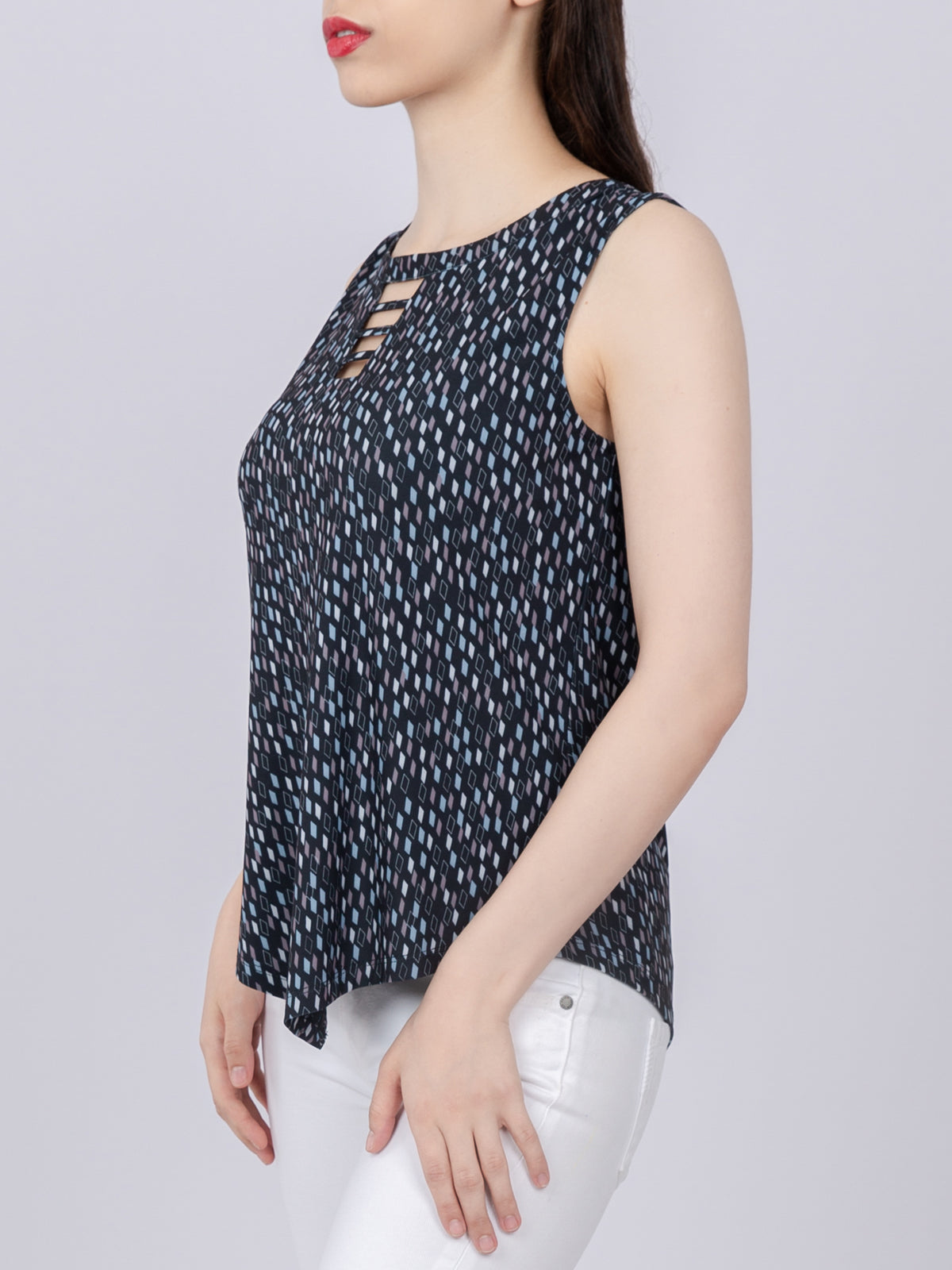 Cutout Detail Knit Top