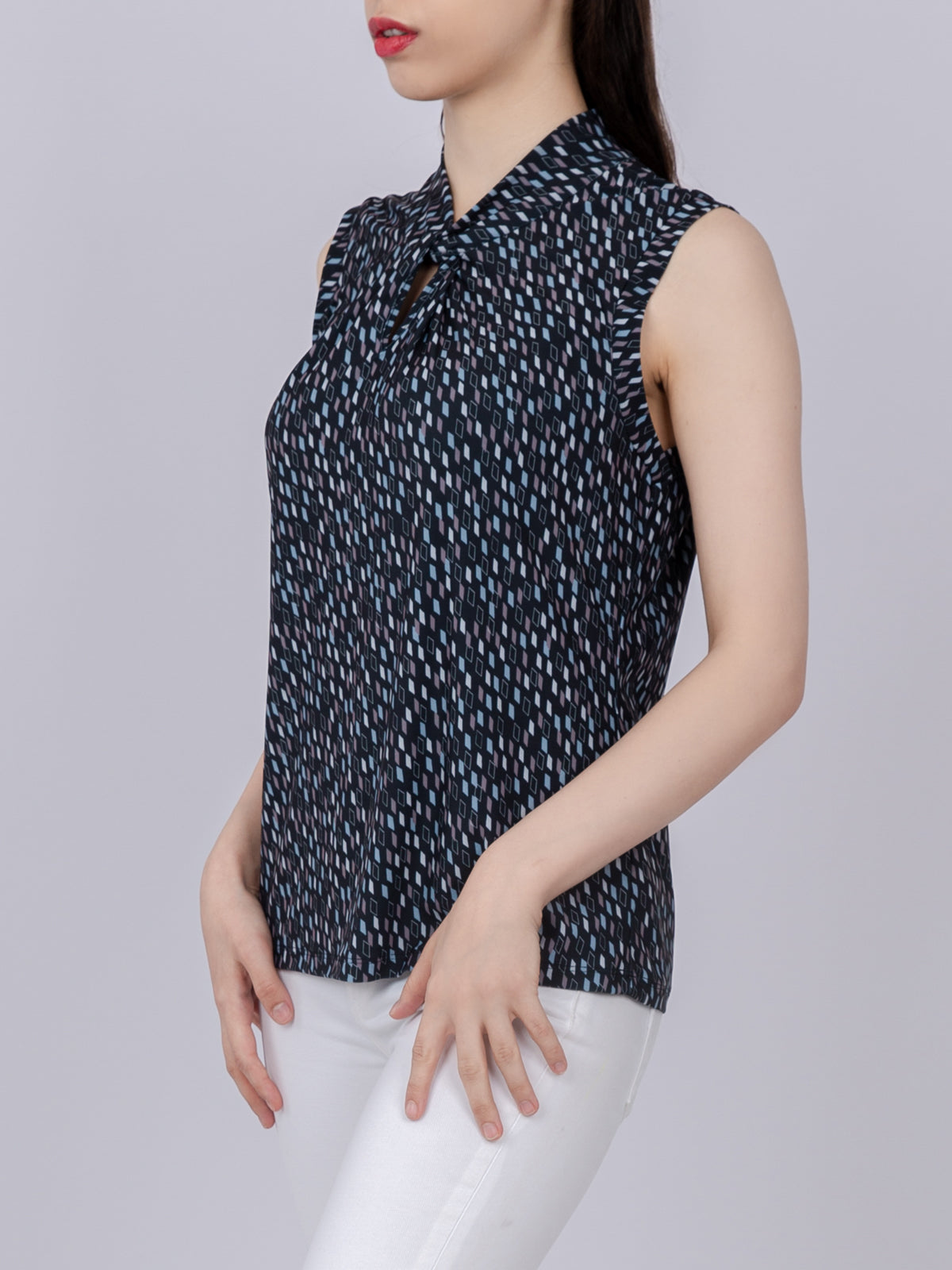 Knot Neck Knit Top