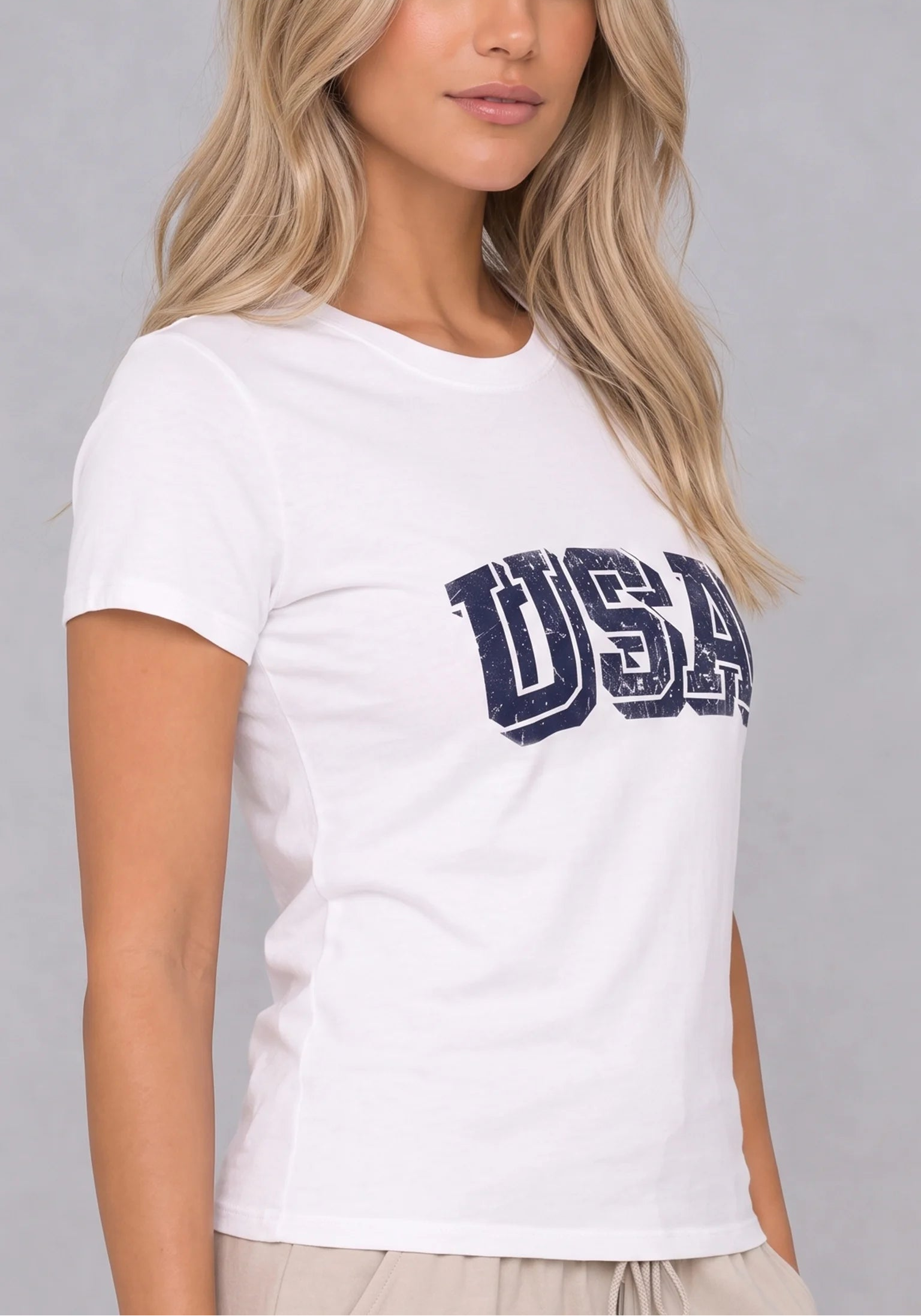 Varsity USA White Tee