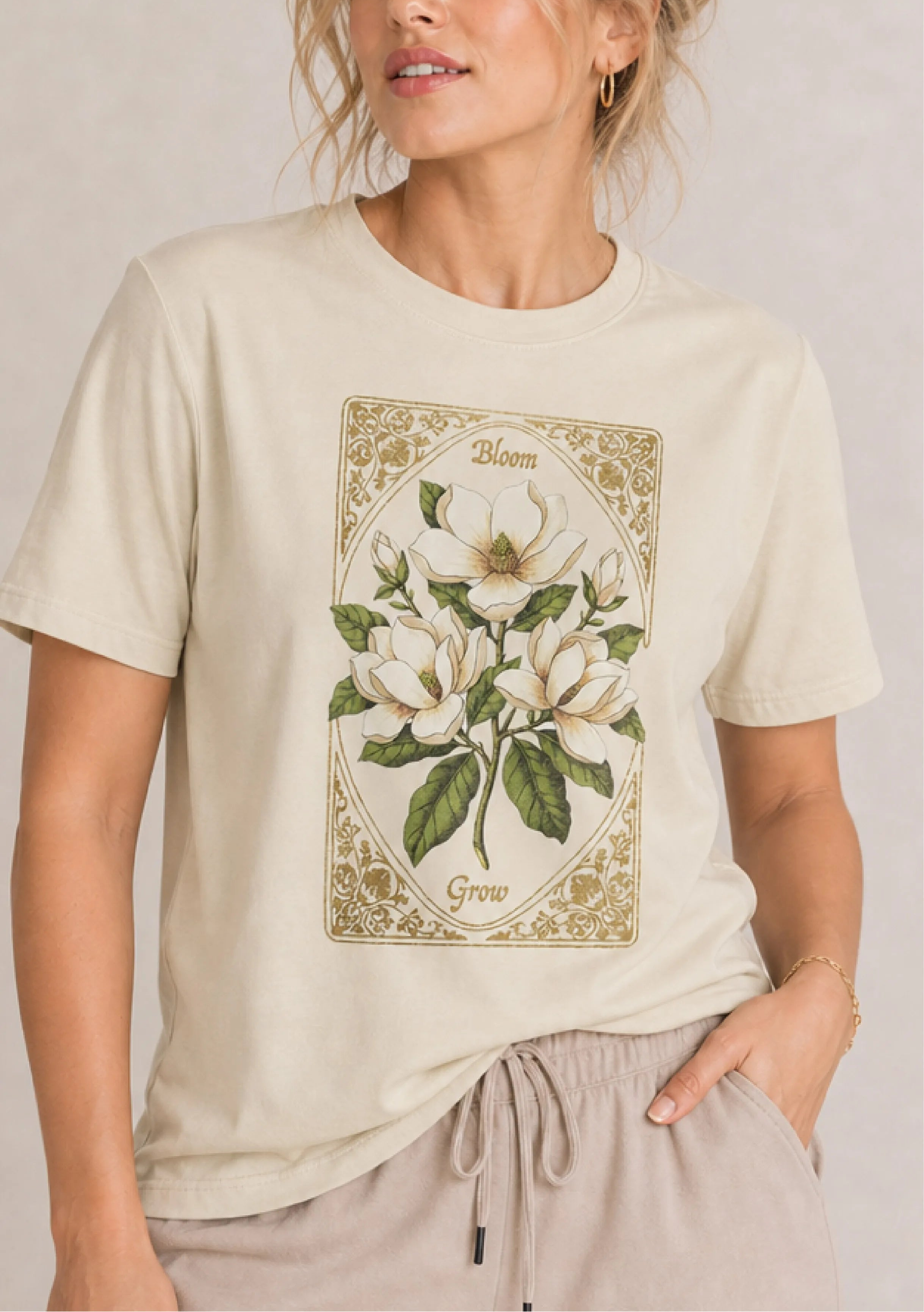 Vintage Magnolia Bloom Grow Tee