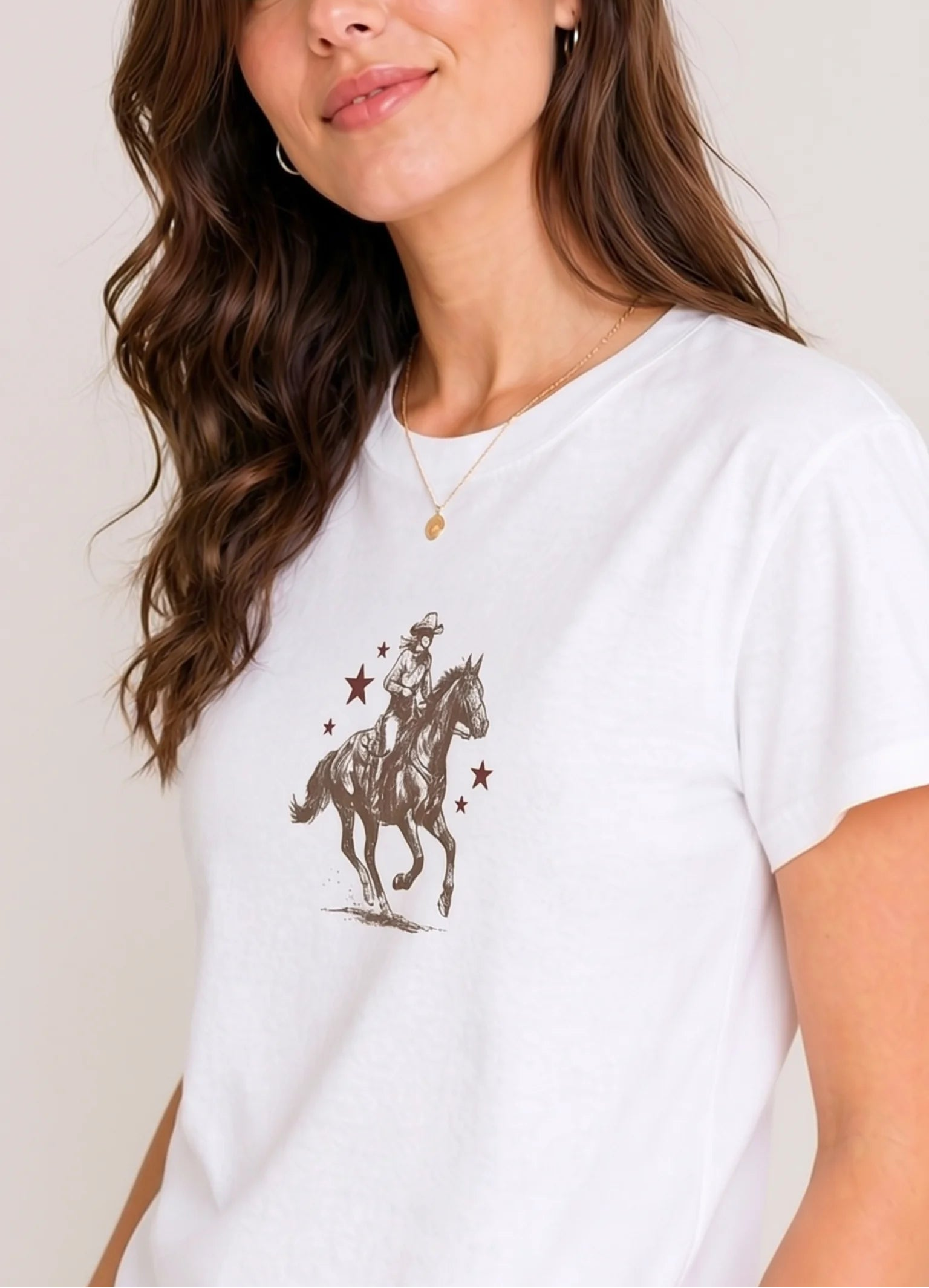 Western Rider White Tee