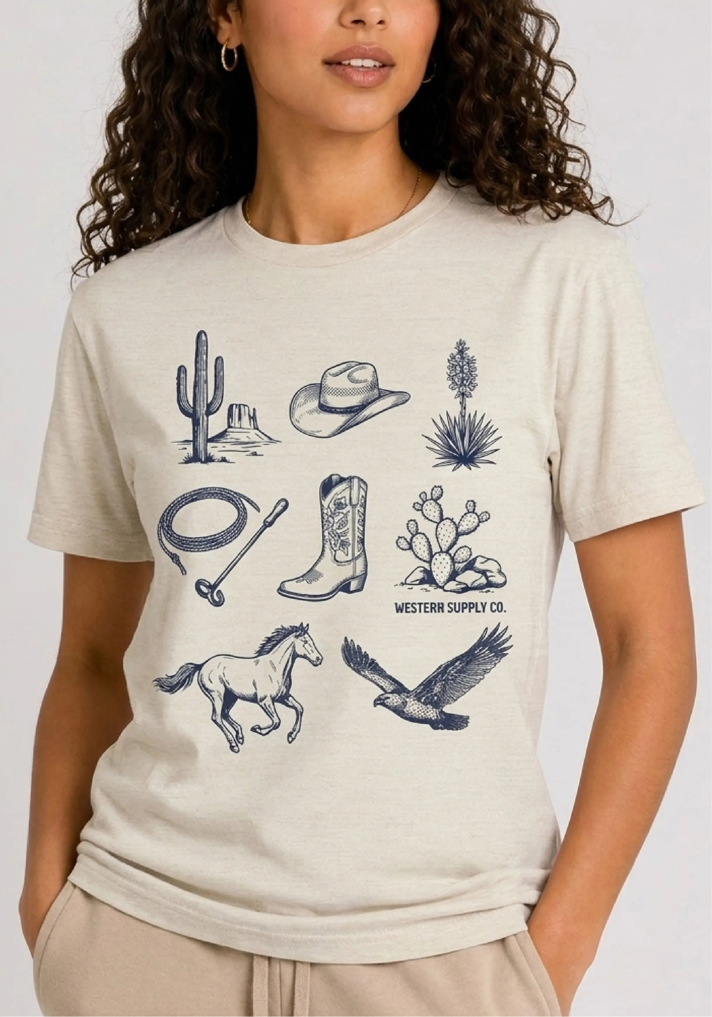 Western Supply Co. Cream Tee