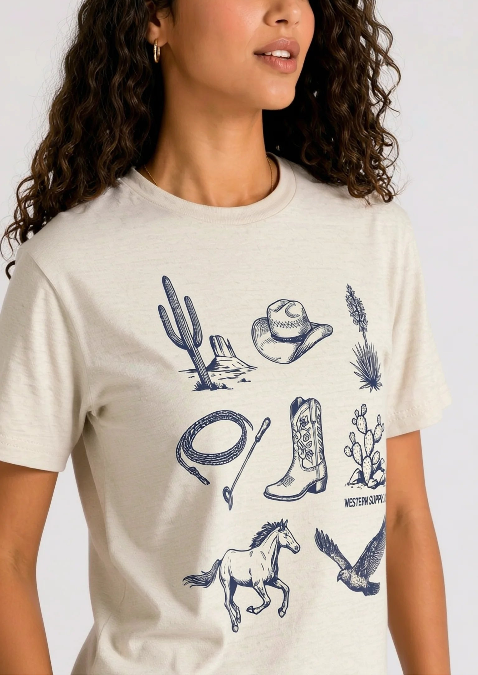 Western Supply Co. Cream Tee