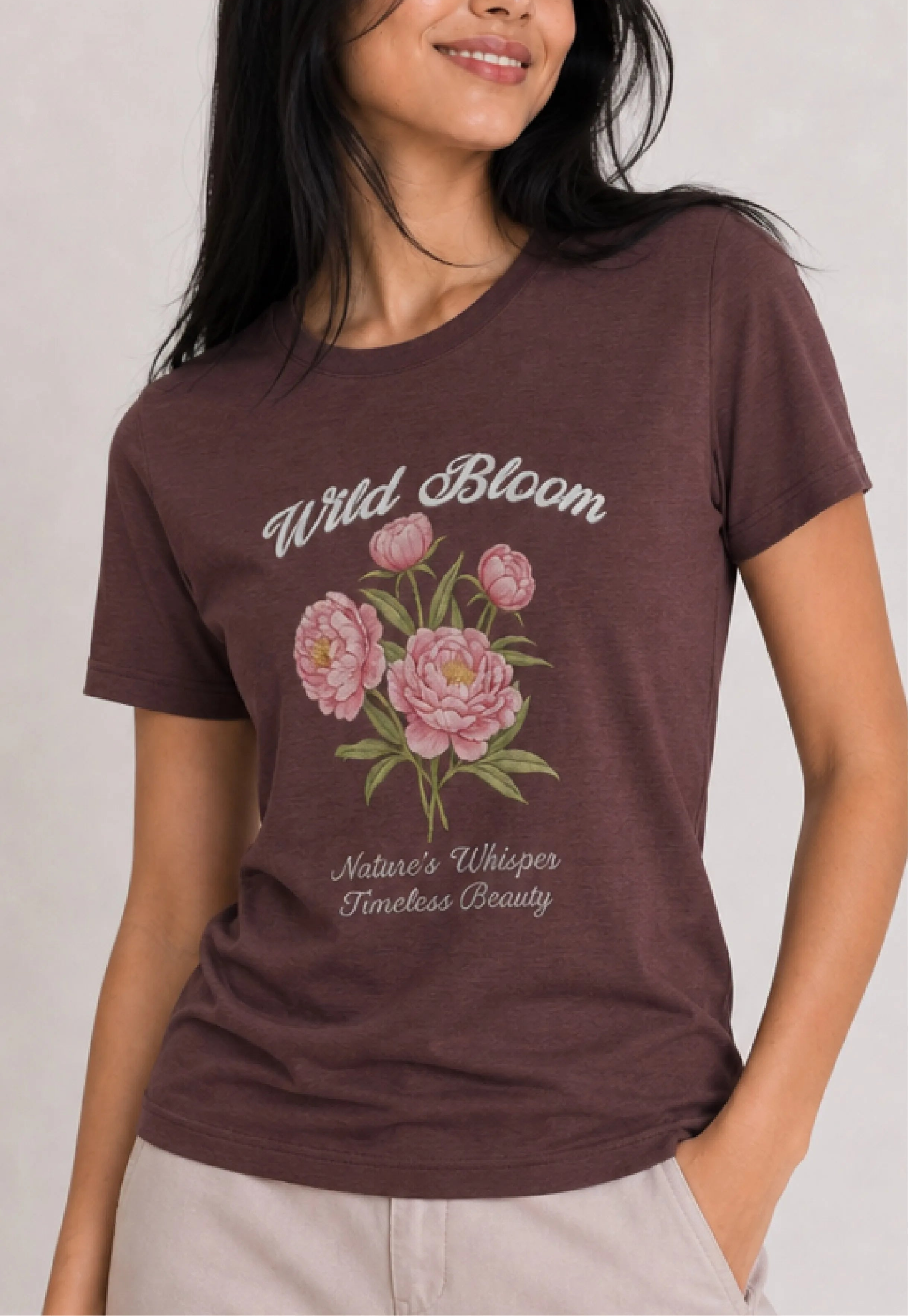 Wild Bloom Peony Mauve Tee