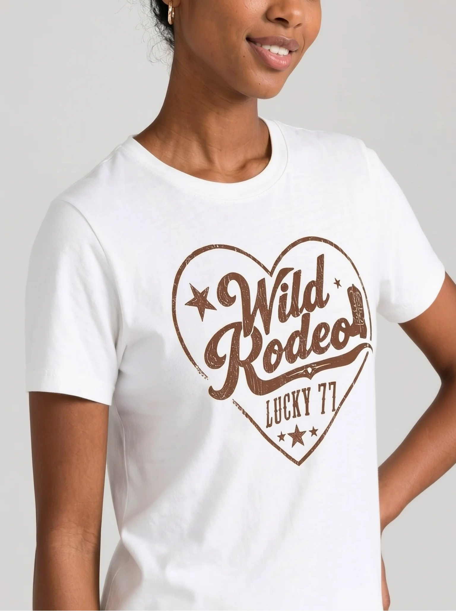Wild Rodeo White Tee