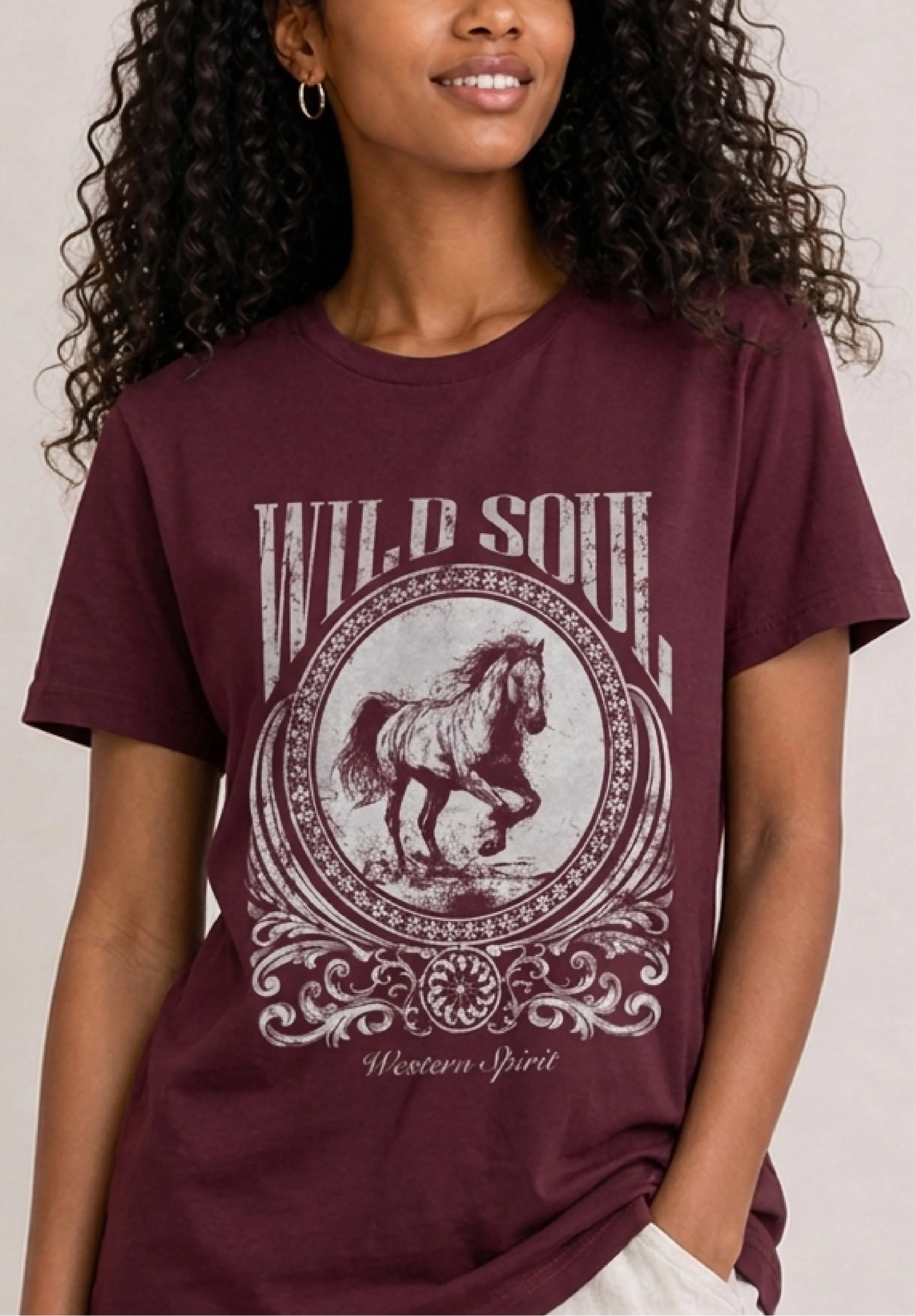 Wild Soul Burgundy Tee