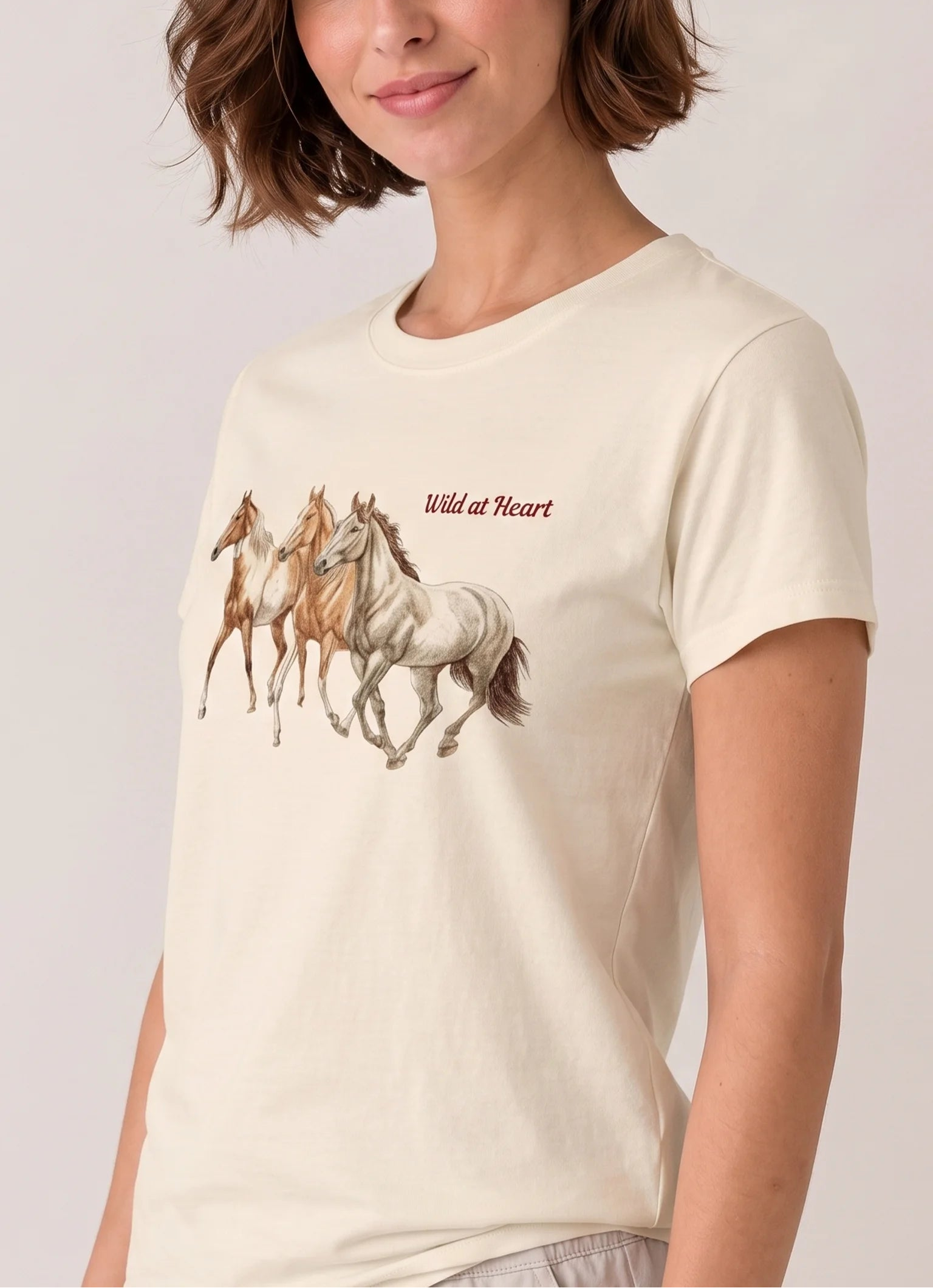 Wild at Heart Cream Tee