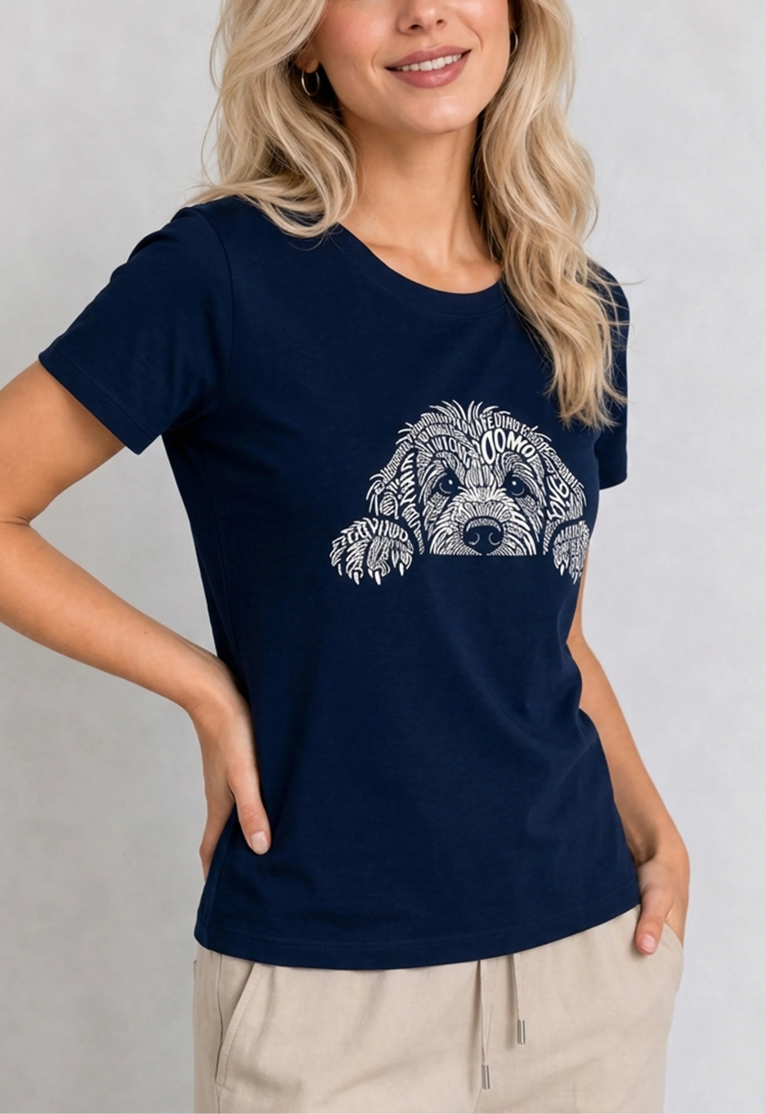 Ski Dogs White Tee