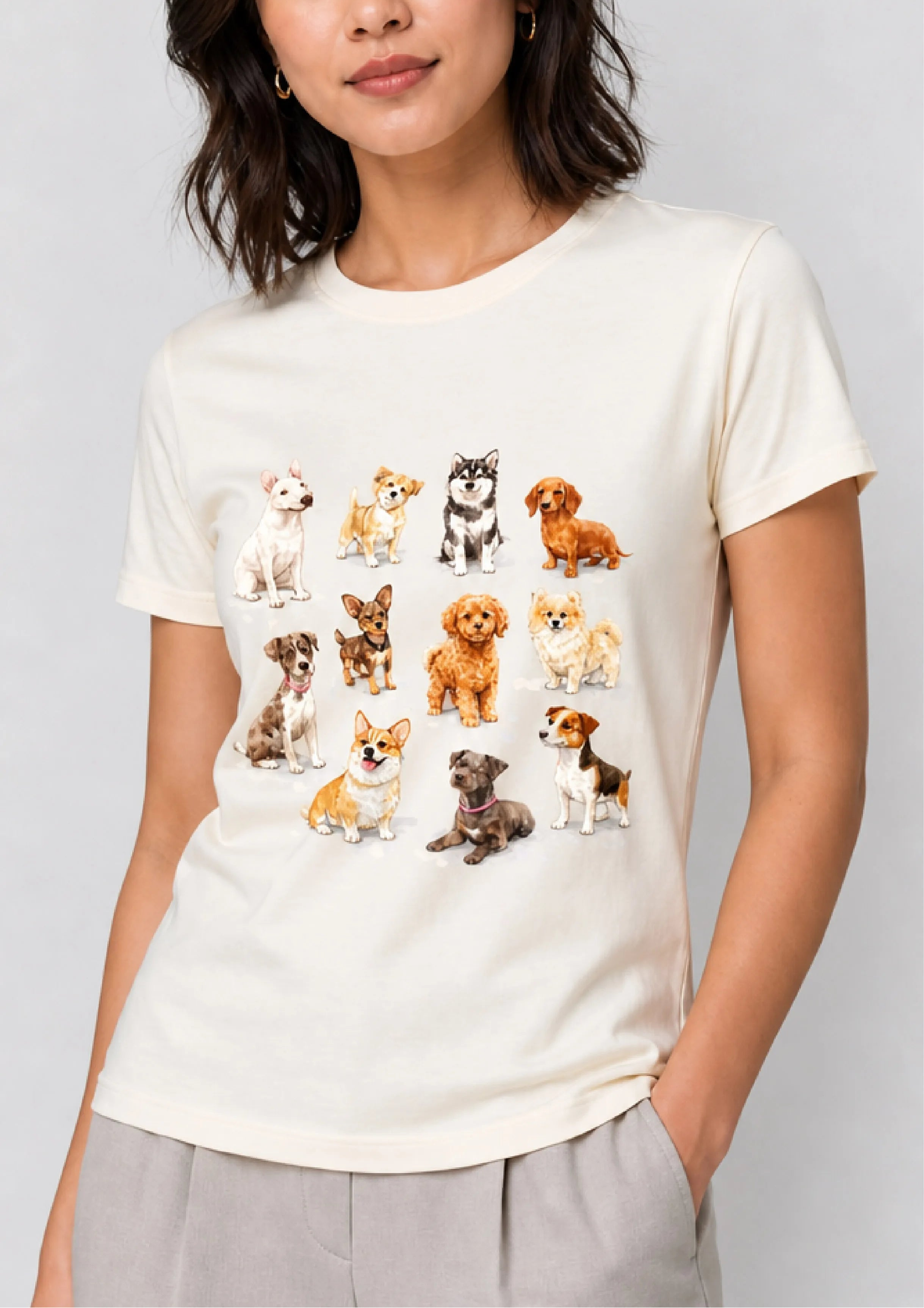 Dog Pack Ivory Tee