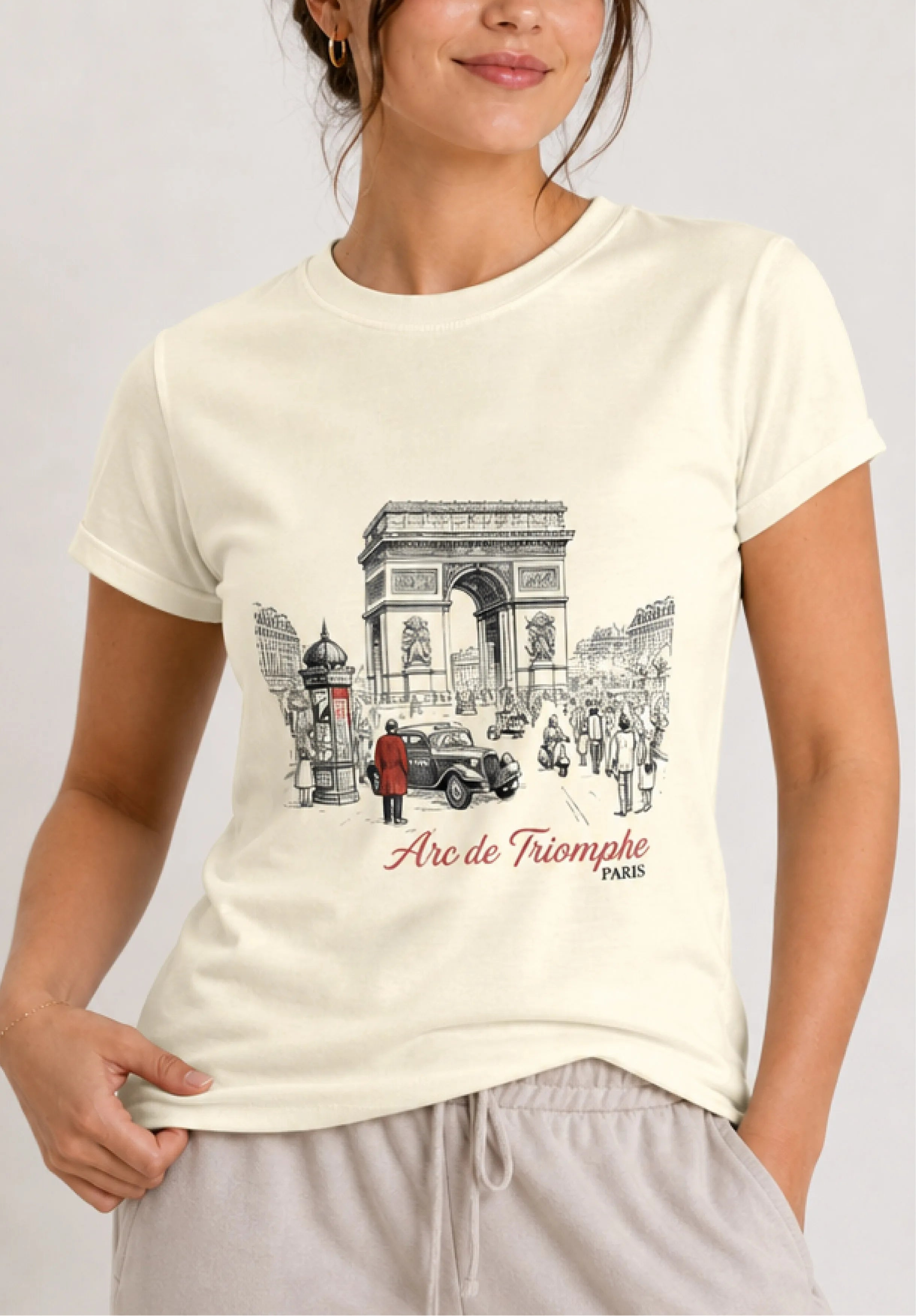 Arc de Triomphe Buttercream Tee