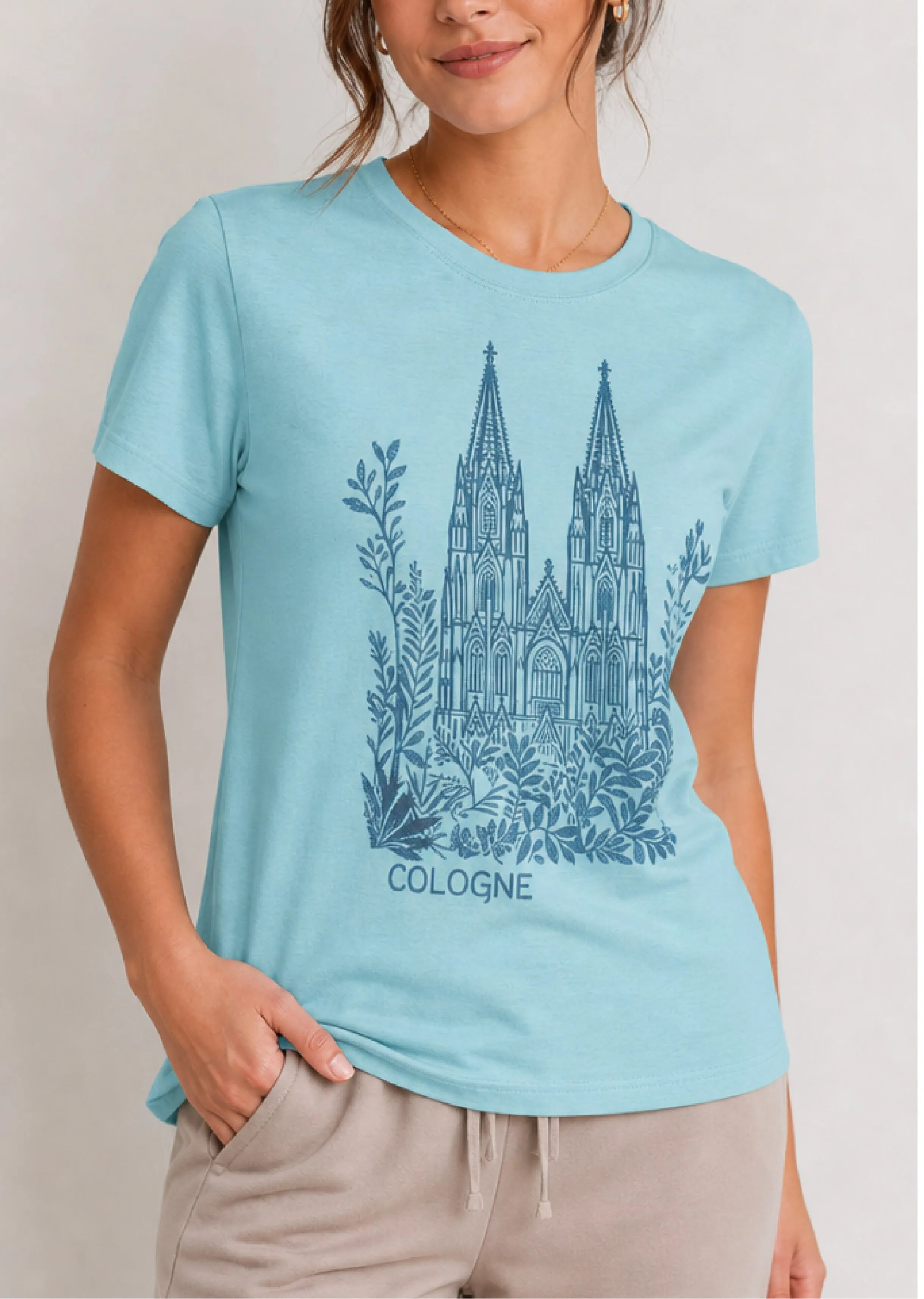 Cologne Cathedral Aqua Tee