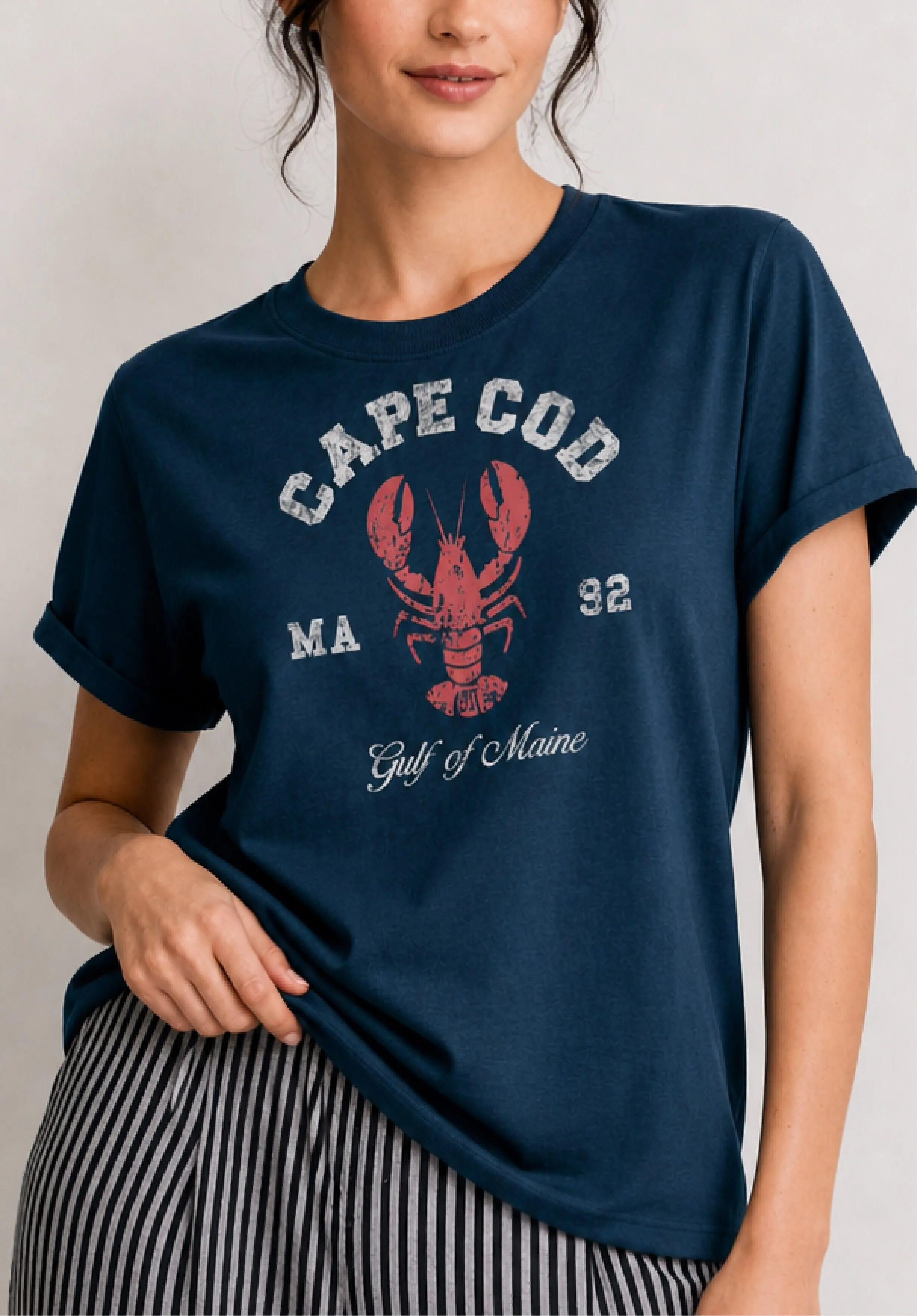 Cape Cod Lobster Deep Teal Tee