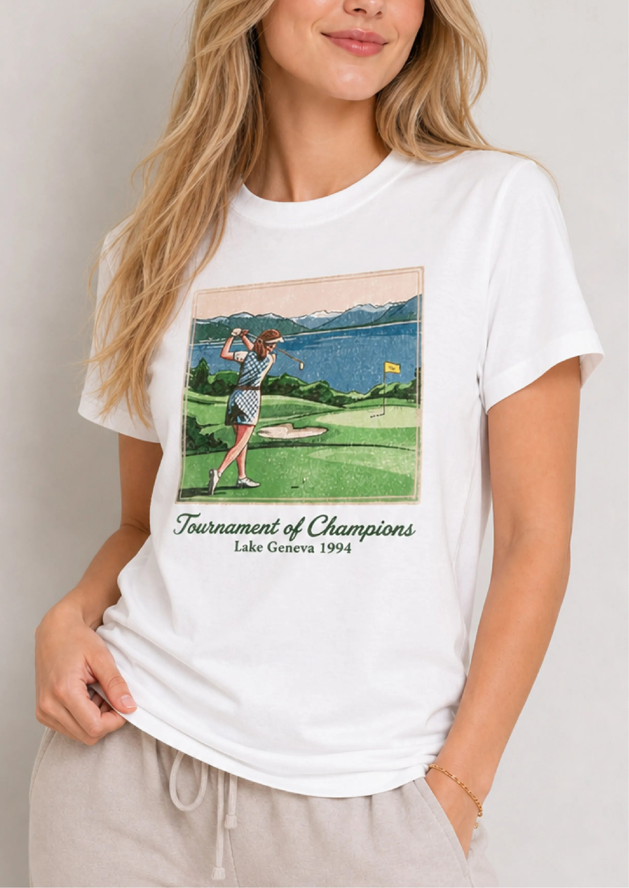 Lake Geneva Golf White Tee