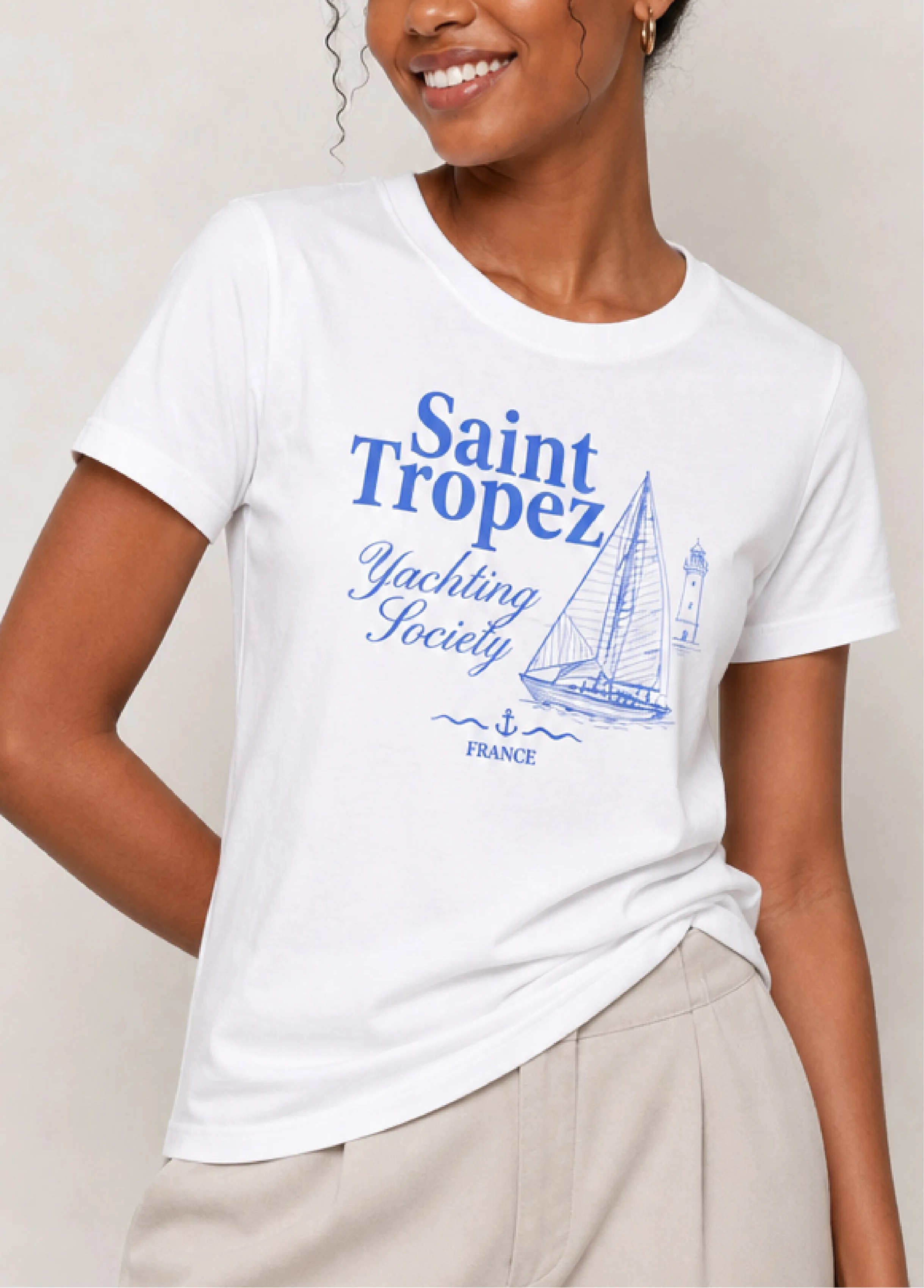 Saint Tropez Yachting White Tee