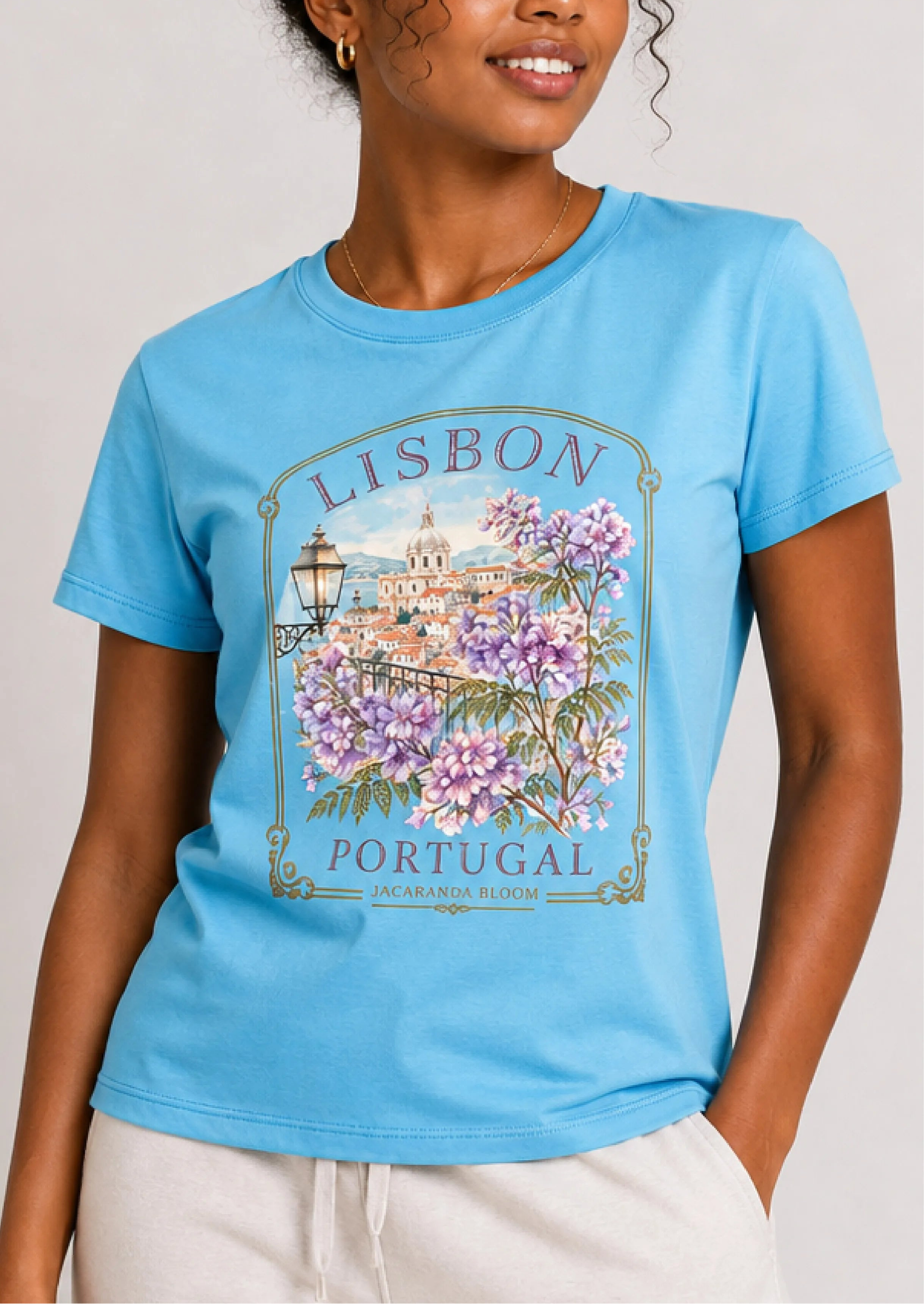 Lisbon Portugal Aqua Tee