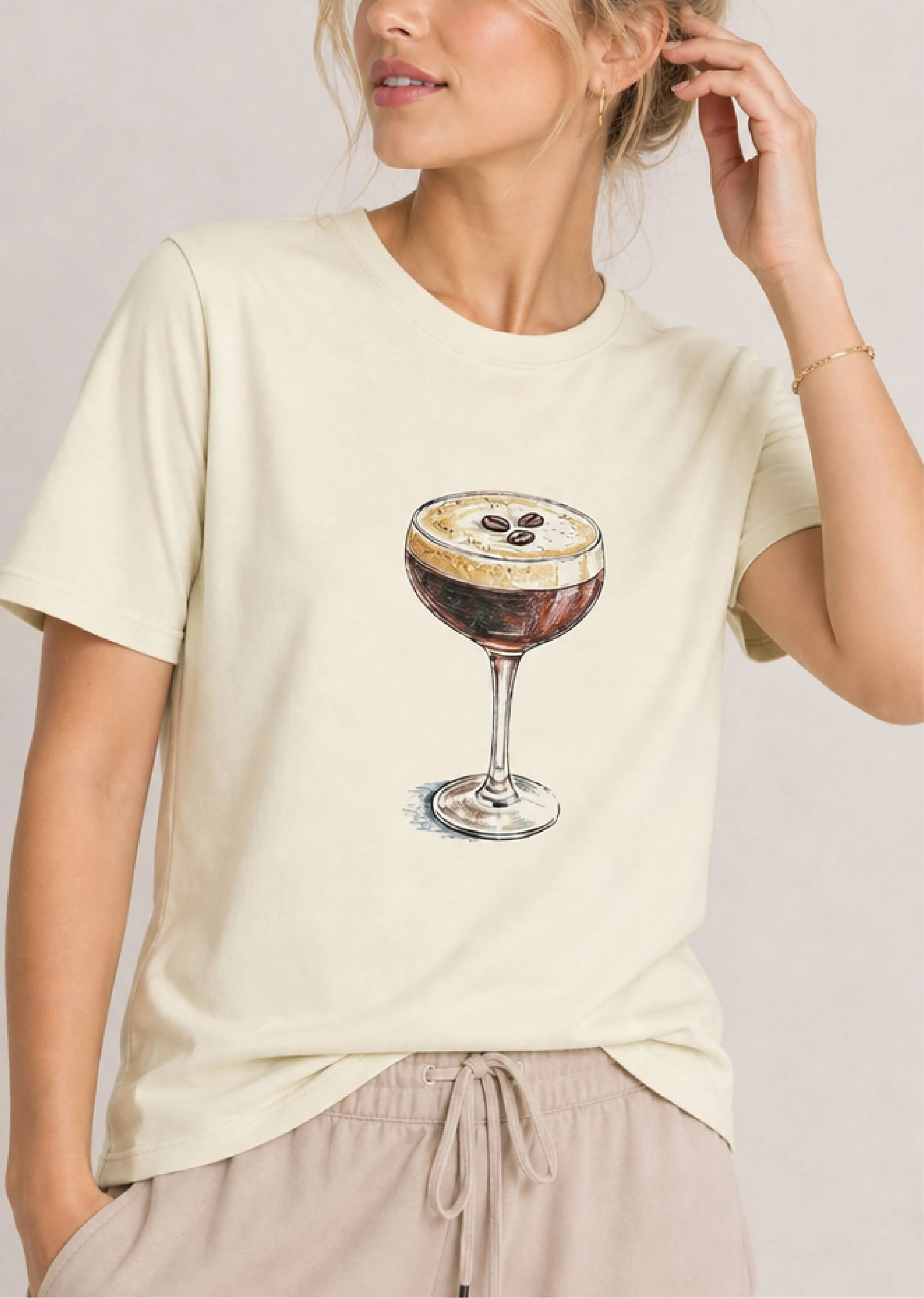 Espresso Martini Cream Tee