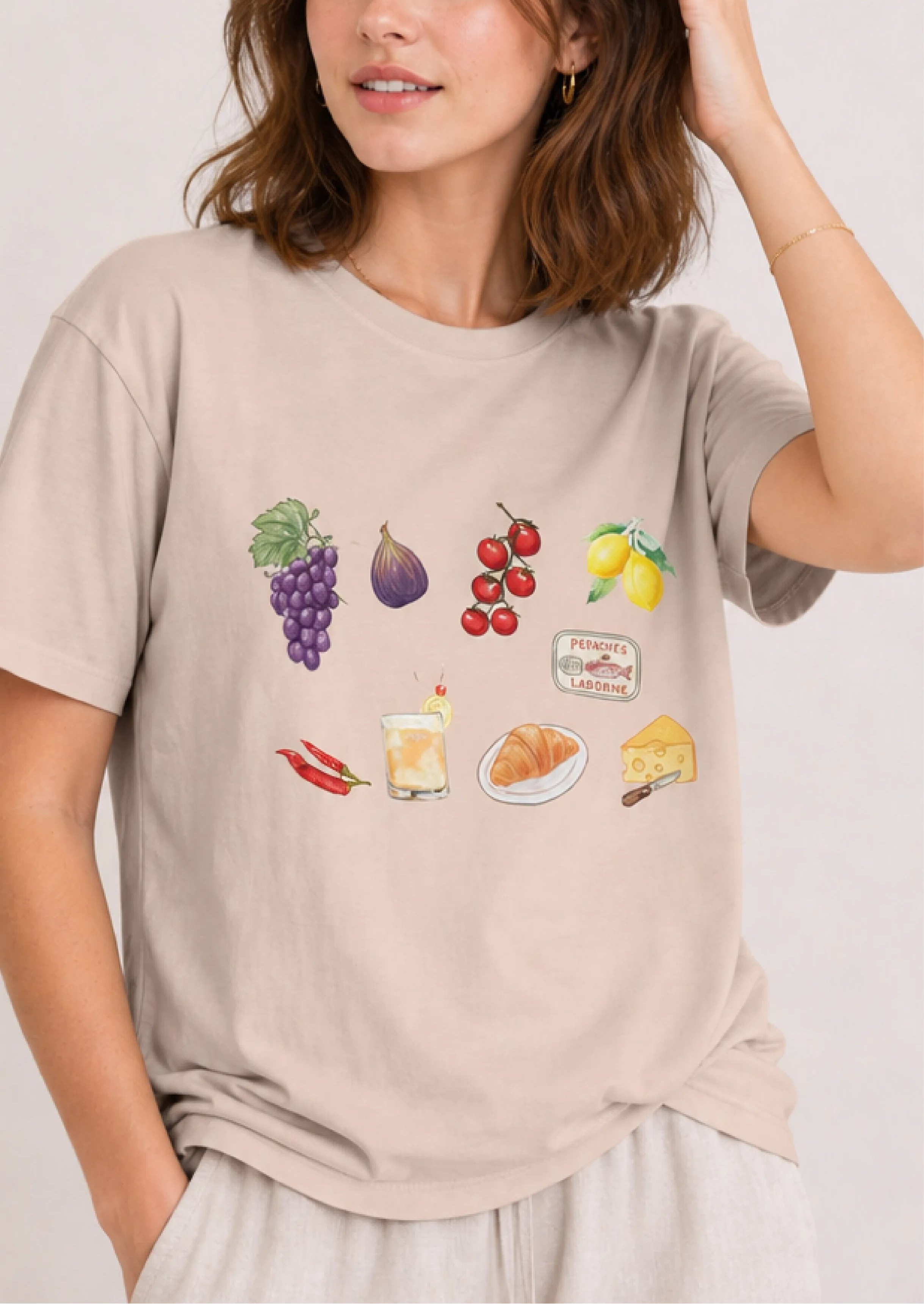 French Apéro Beige Tee