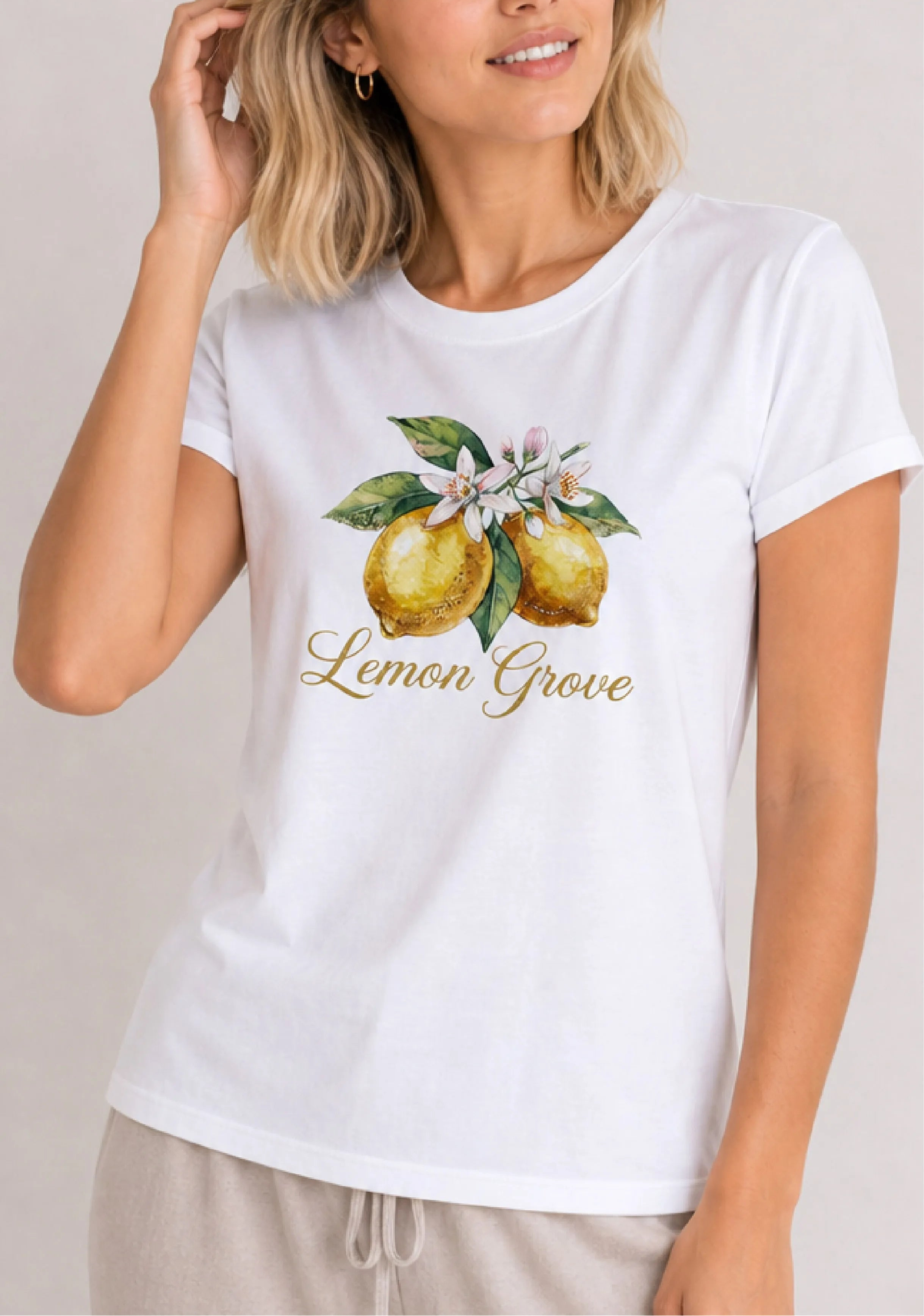 Lemon Grove White Tee