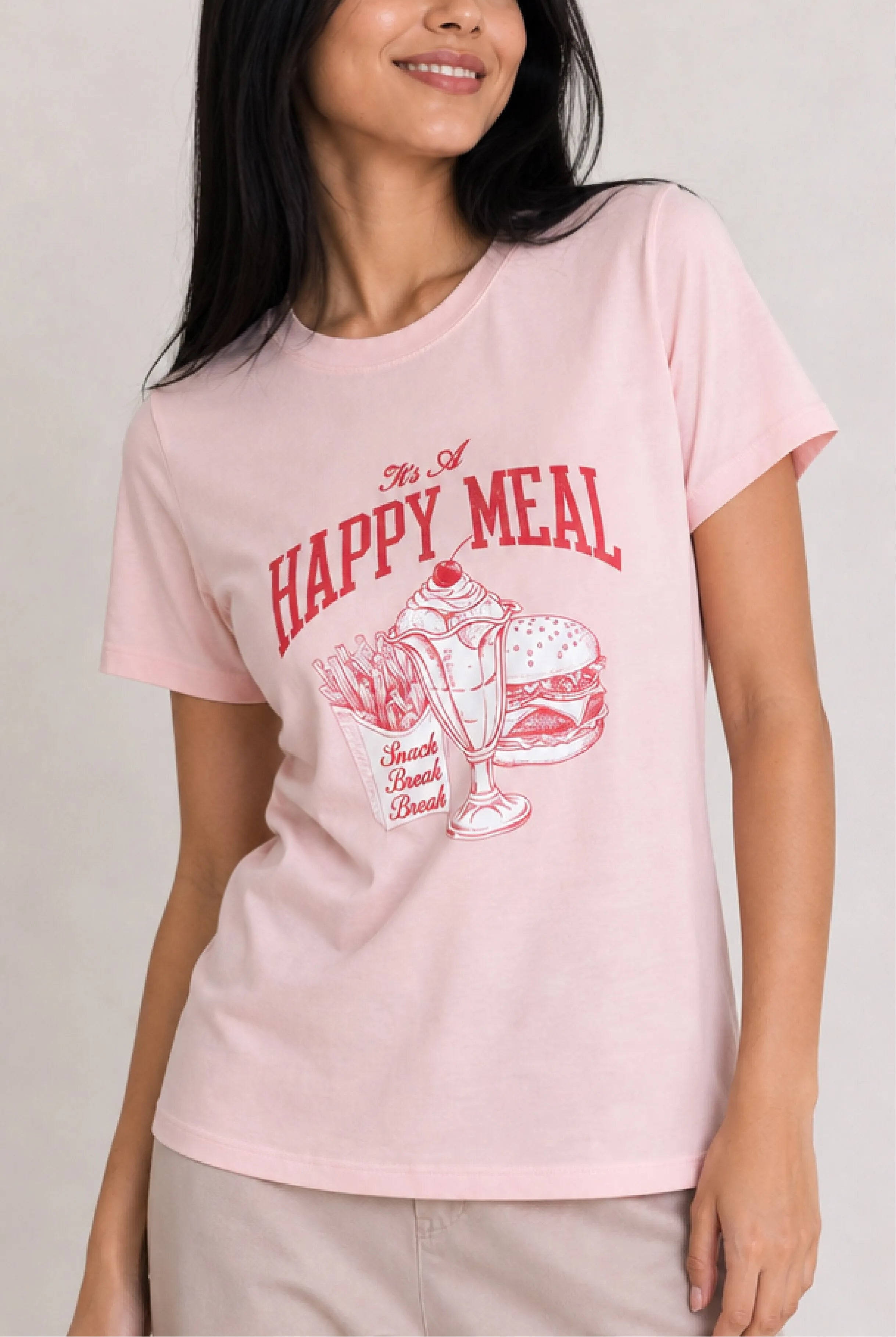 Happy Meal Pink Tee