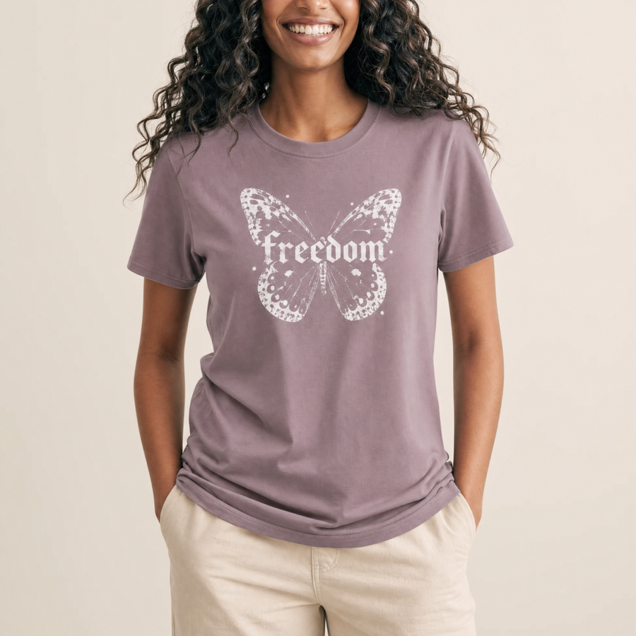 Freedom Butterfly Graphic Tee