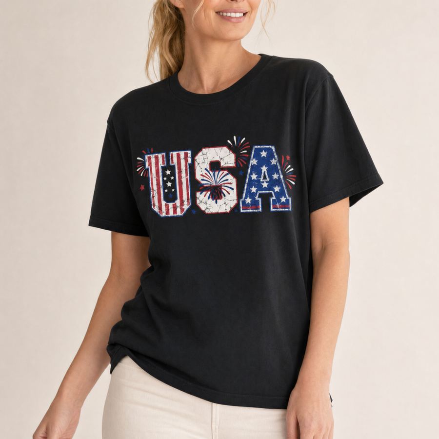 Stars & Stripes USA Graphic Tee