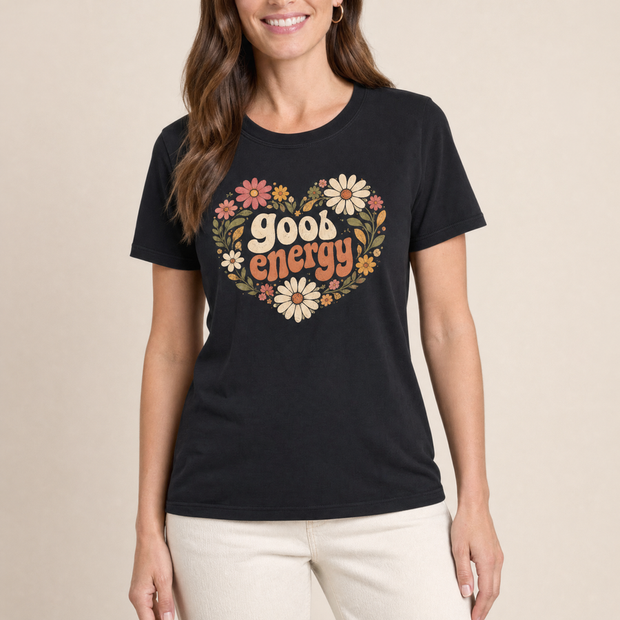 Good Energy Floral Graphic Tee