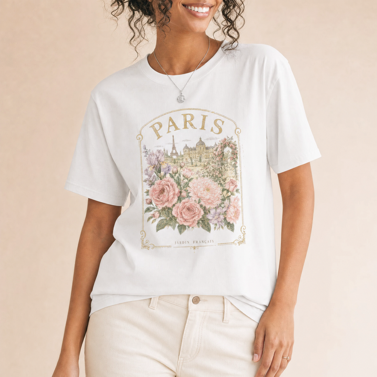 Paris Rose Garden graphic tee – J.Kelly