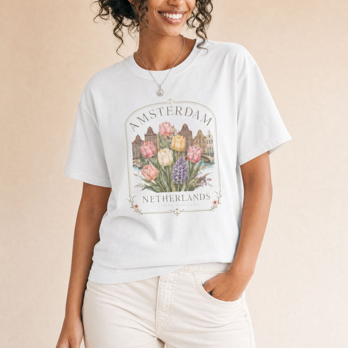 Amsterdam Tulip Garden graphic tee – J.Kelly