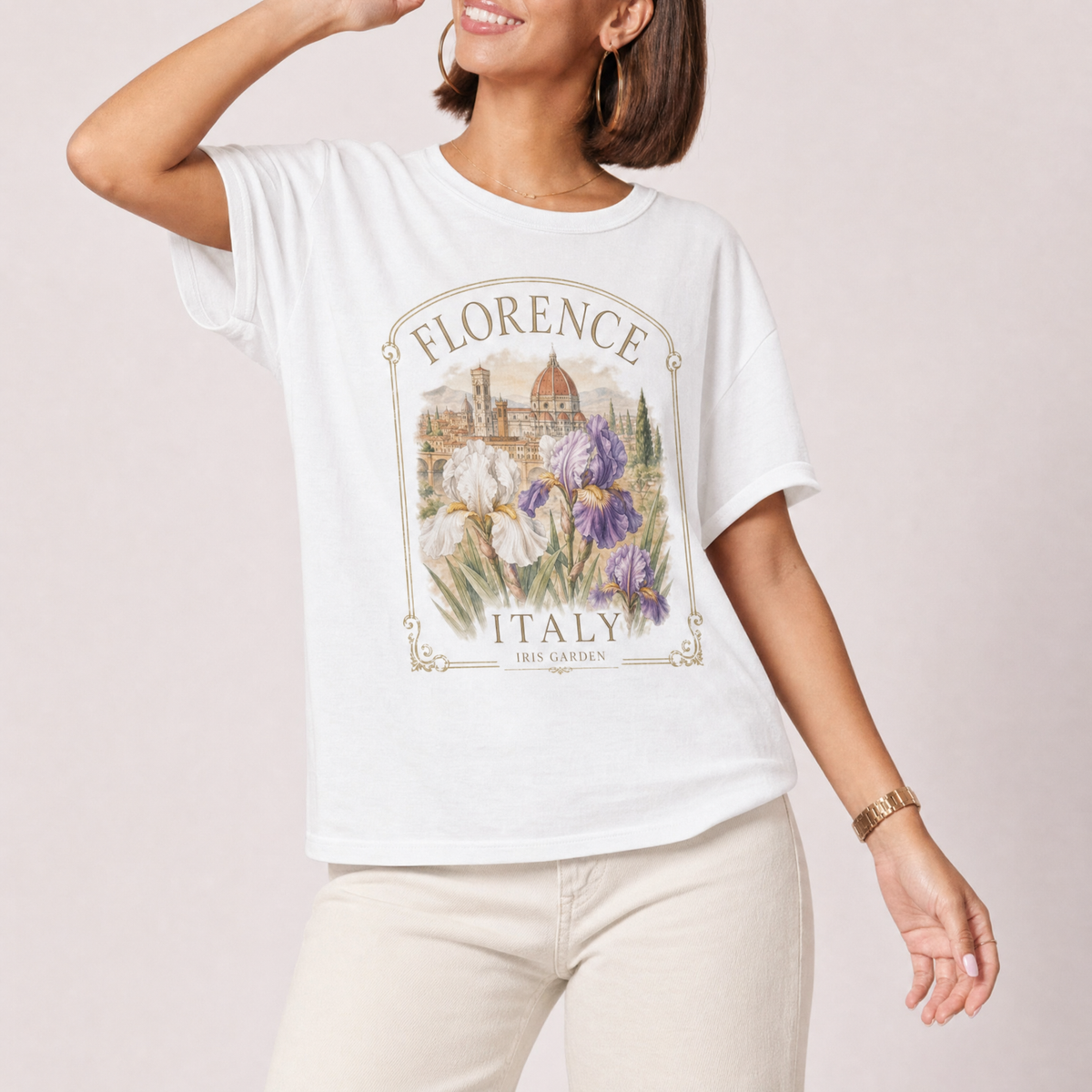 Florence Iris Garden graphic tee – J.Kelly
