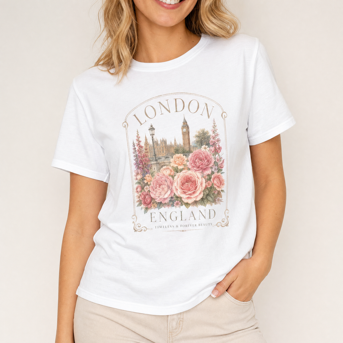 London Rose Garden graphic tee – J.Kelly
